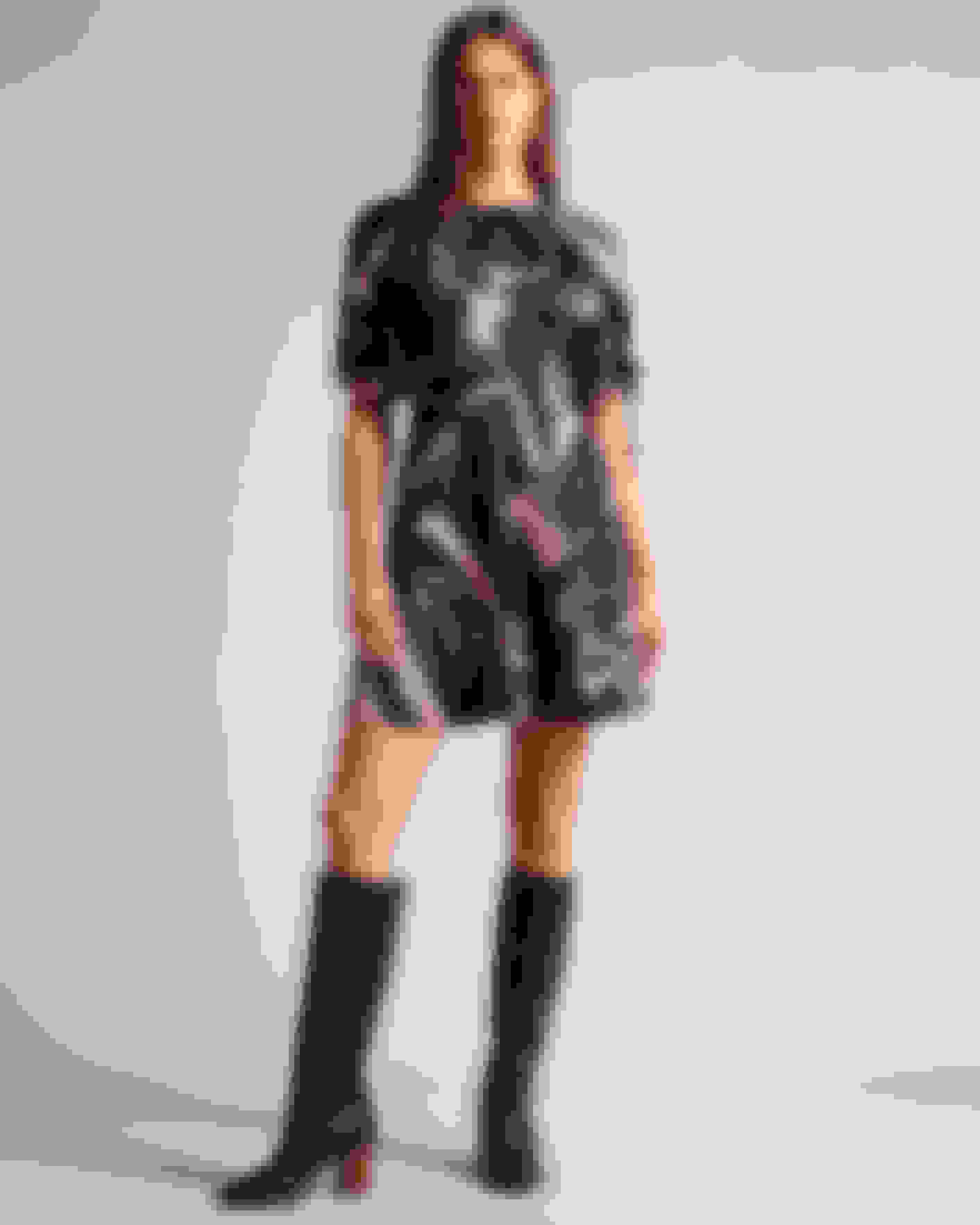 Black Abstract Print Mini Dress Ted Baker