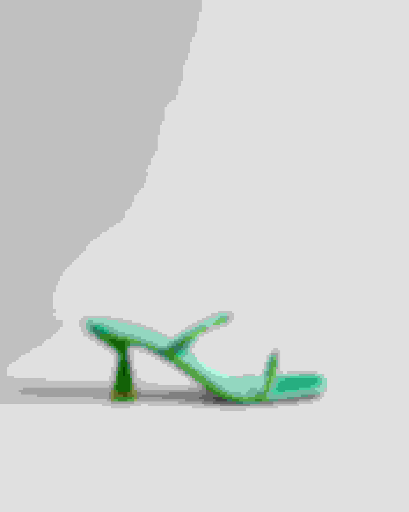 Grün Diamante-Sandalette aus Satin Ted Baker