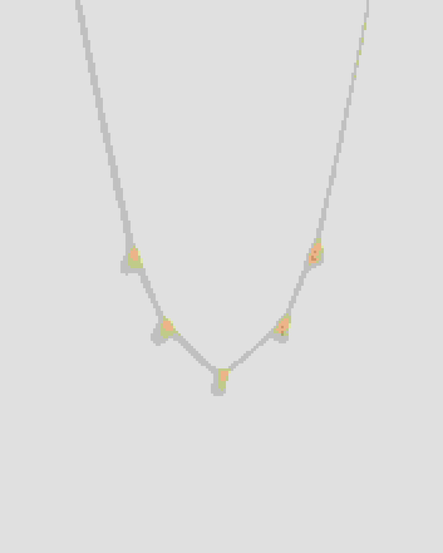 Gold Color Crystal Droplet Necklace Ted Baker