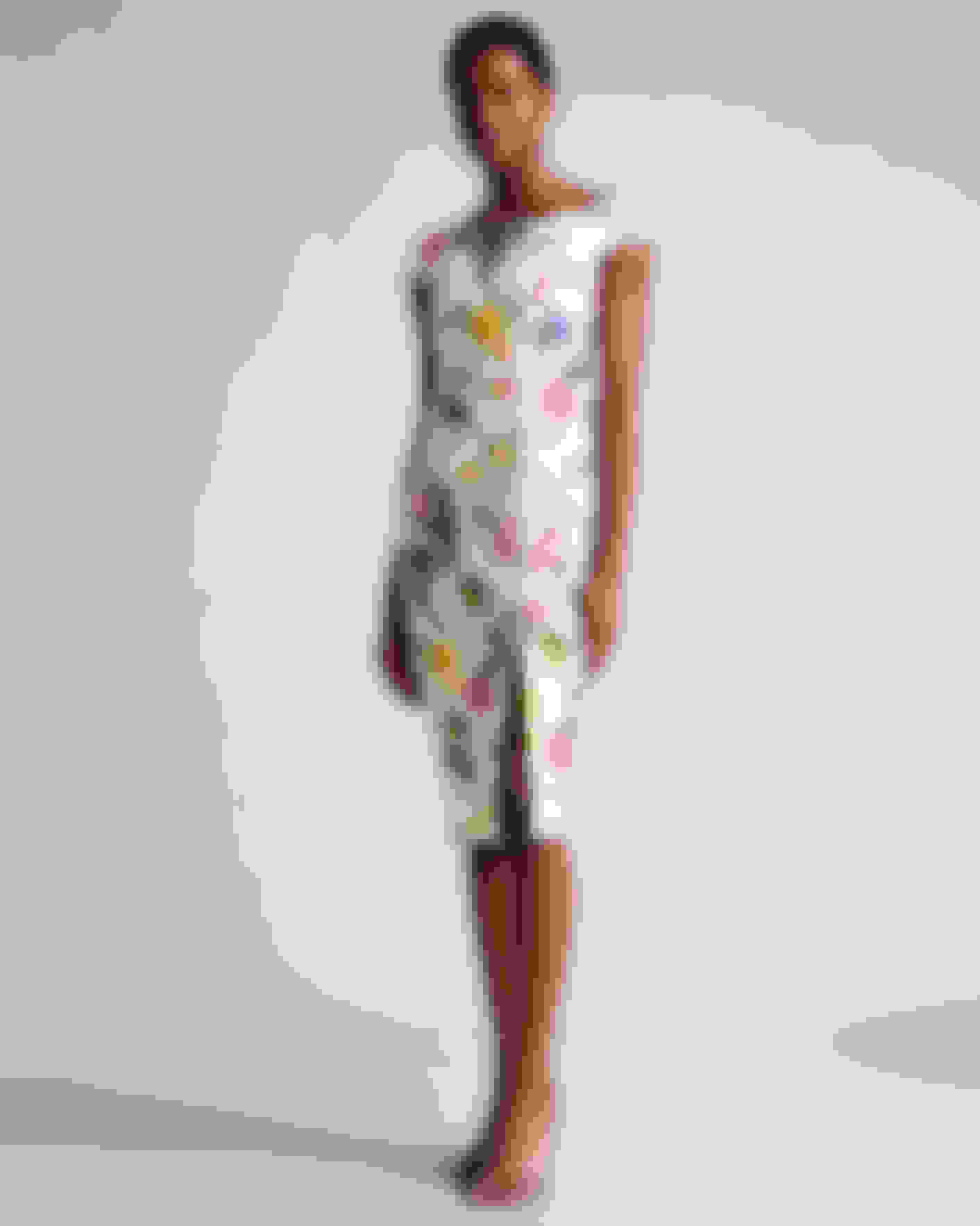 Weiß Anliegendes Bodycon-Kleid mit Blumendetail Ted Baker