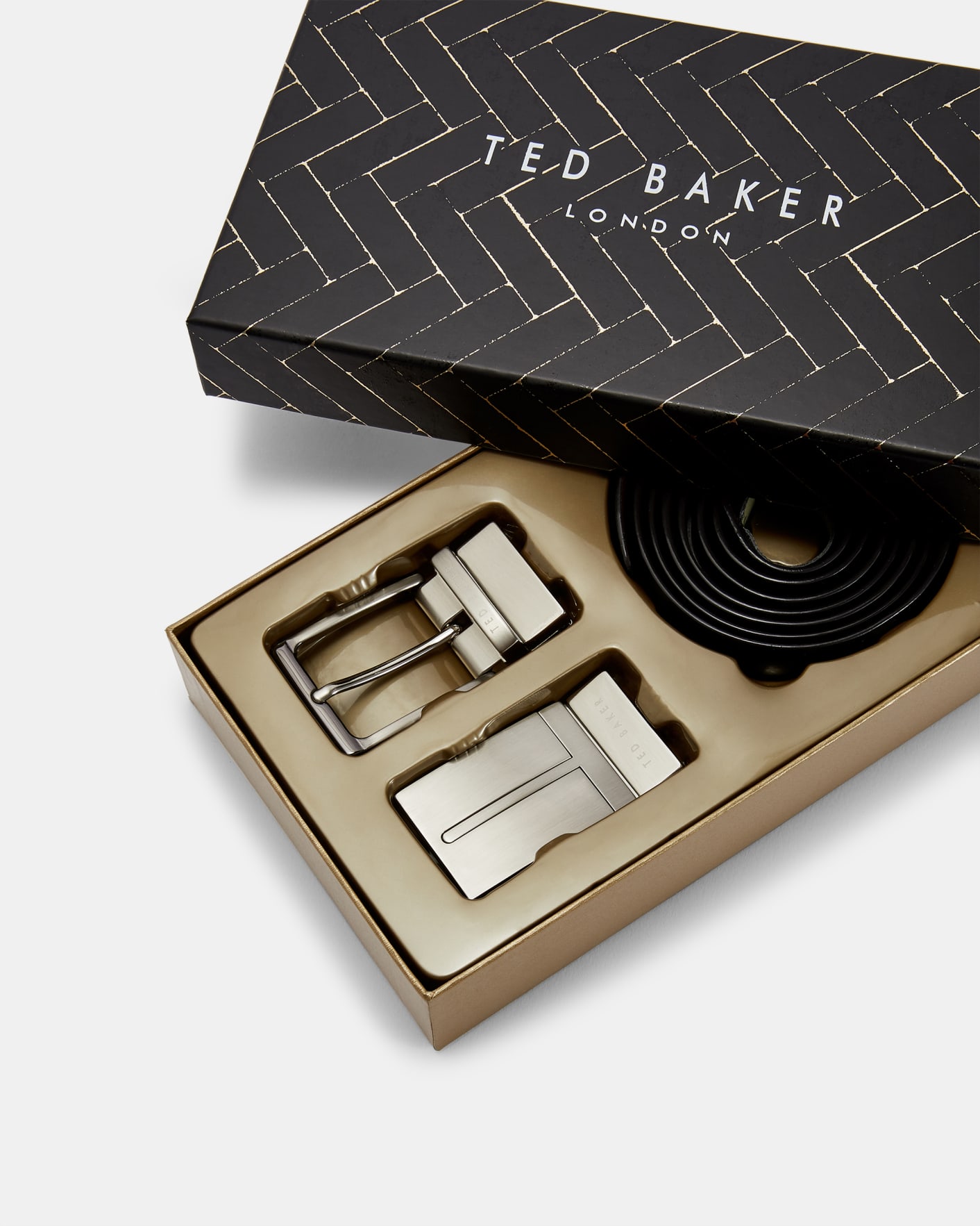 Negro Cinturón con hebillas intercambiables Ted Baker