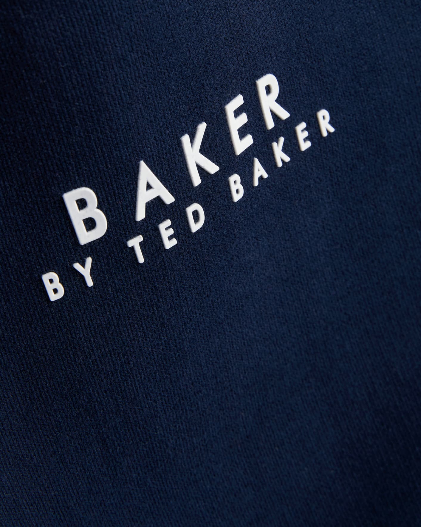 Navy Branded Crew Neck Long Sleeve Jumper Ted Baker