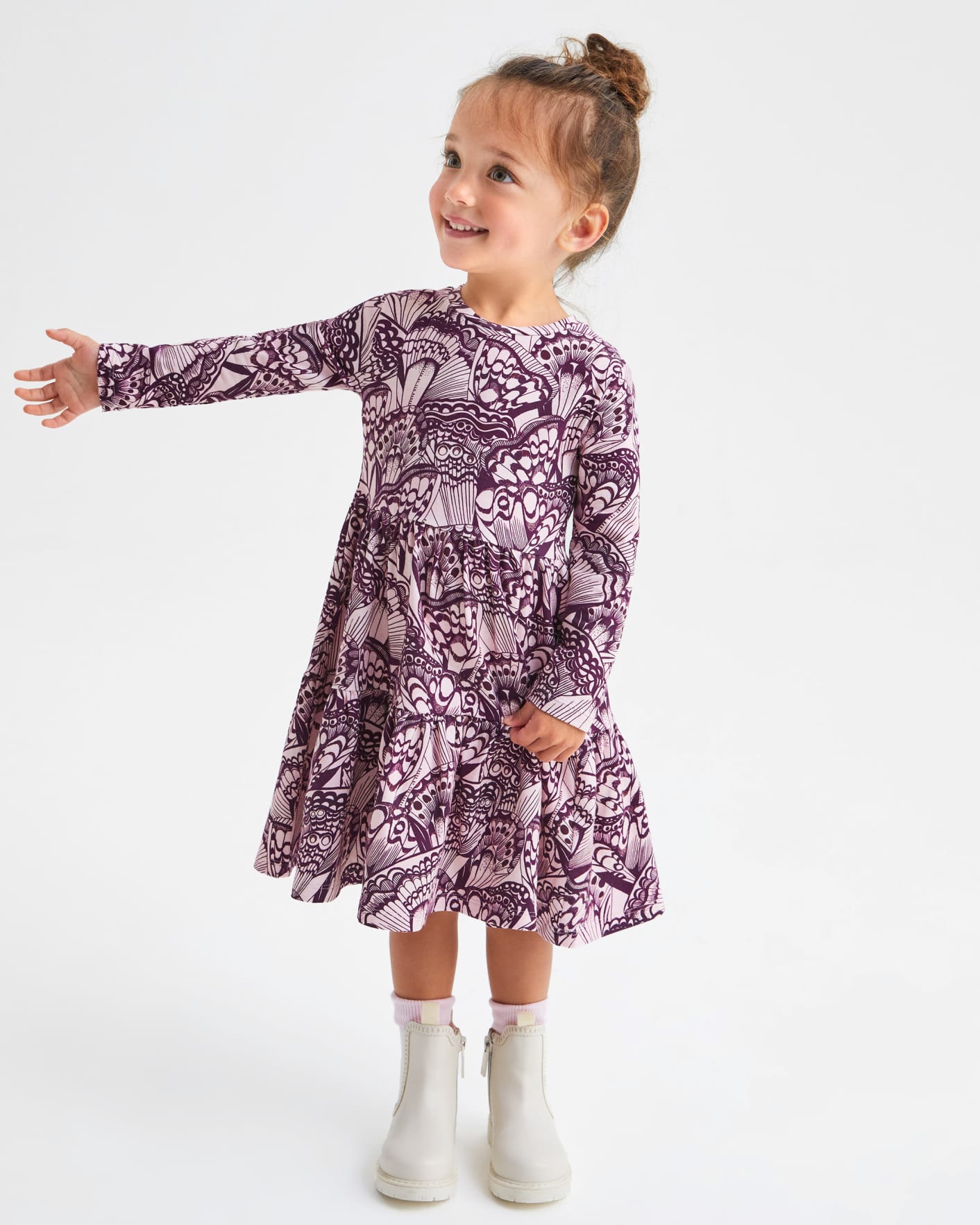Lila Printed Tiered Dress Ted Baker