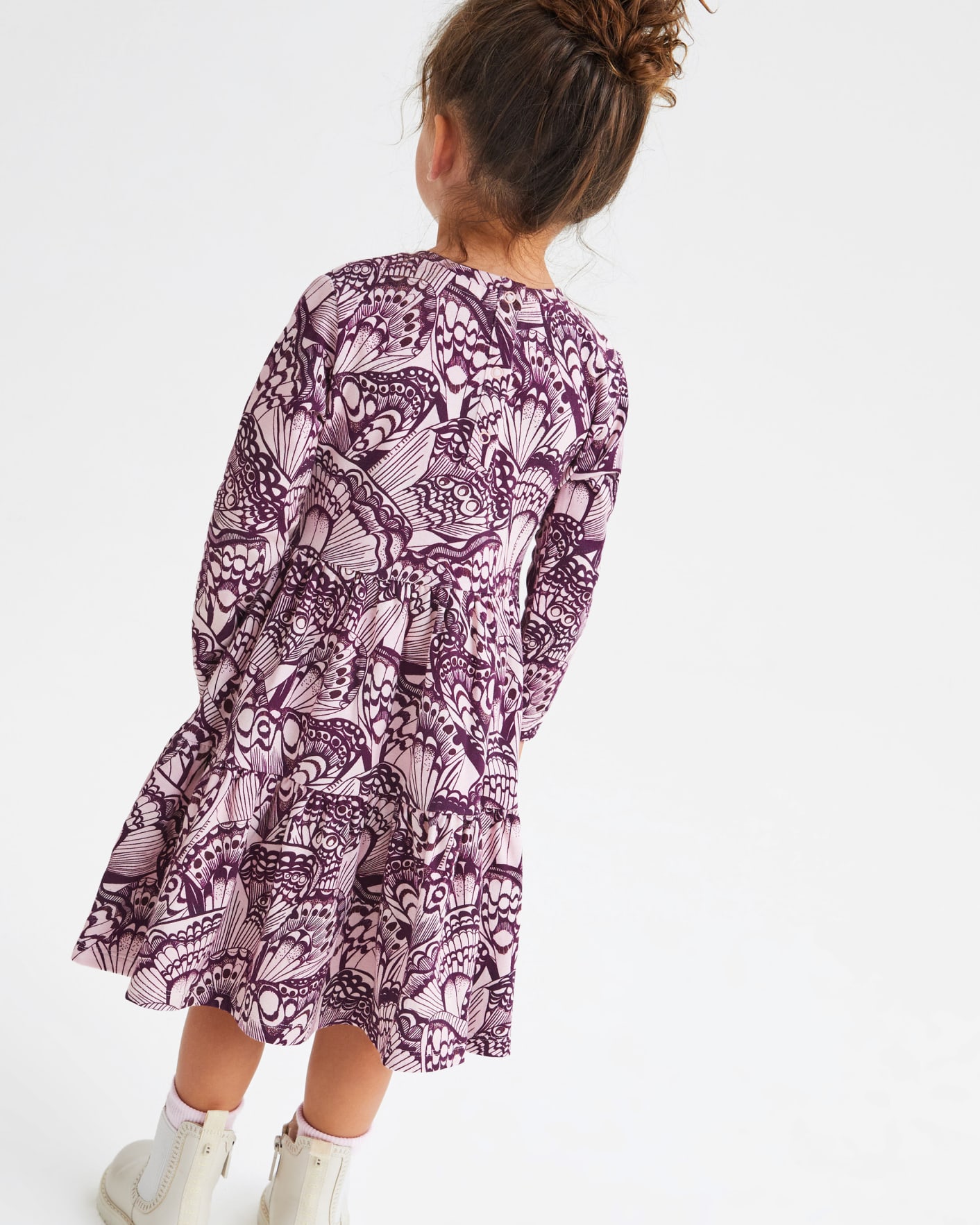 Lilac Printed Tiered Dress Ted Baker