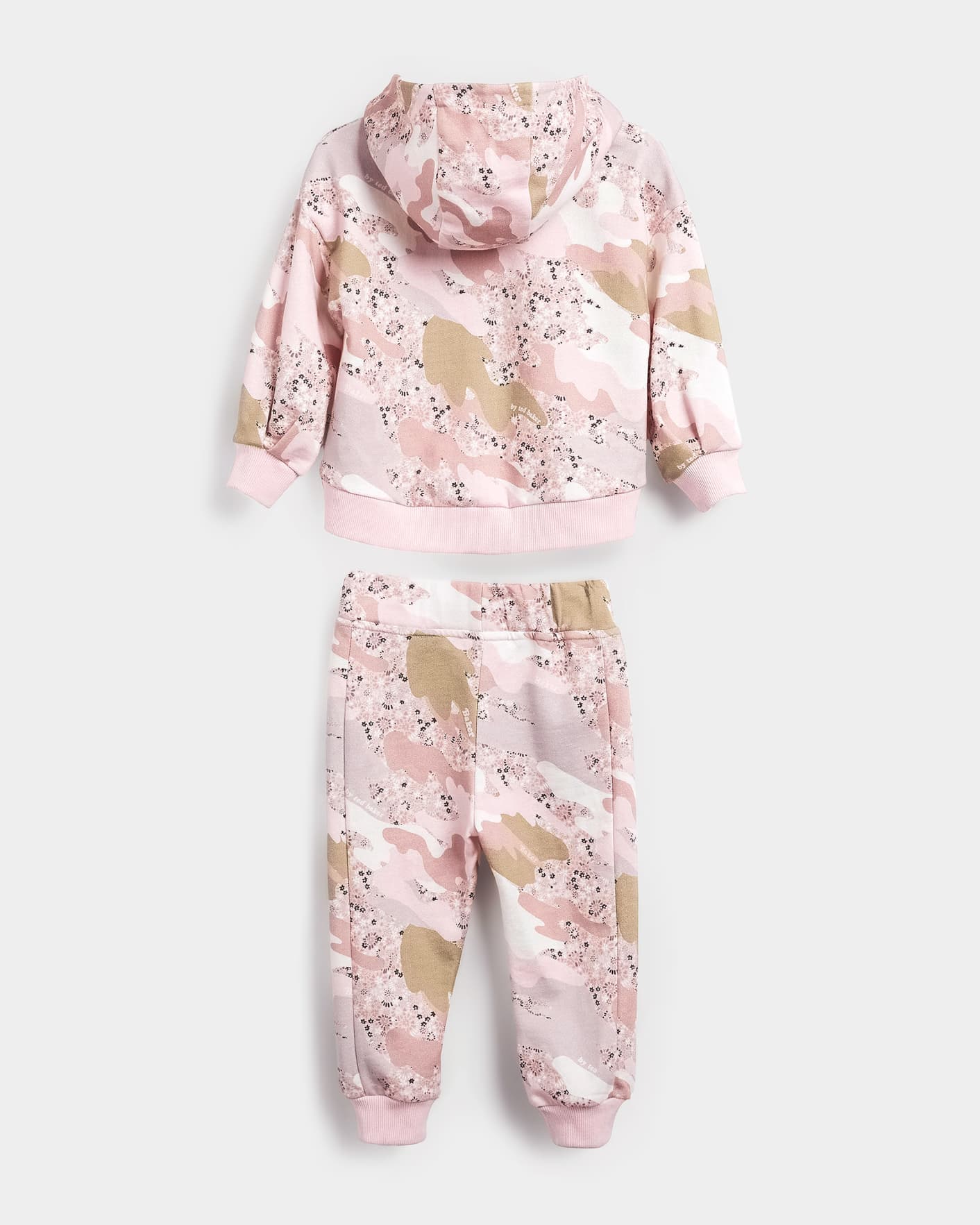 Light Pink Camo Printed Hoodie And Jogger Set Ted Baker