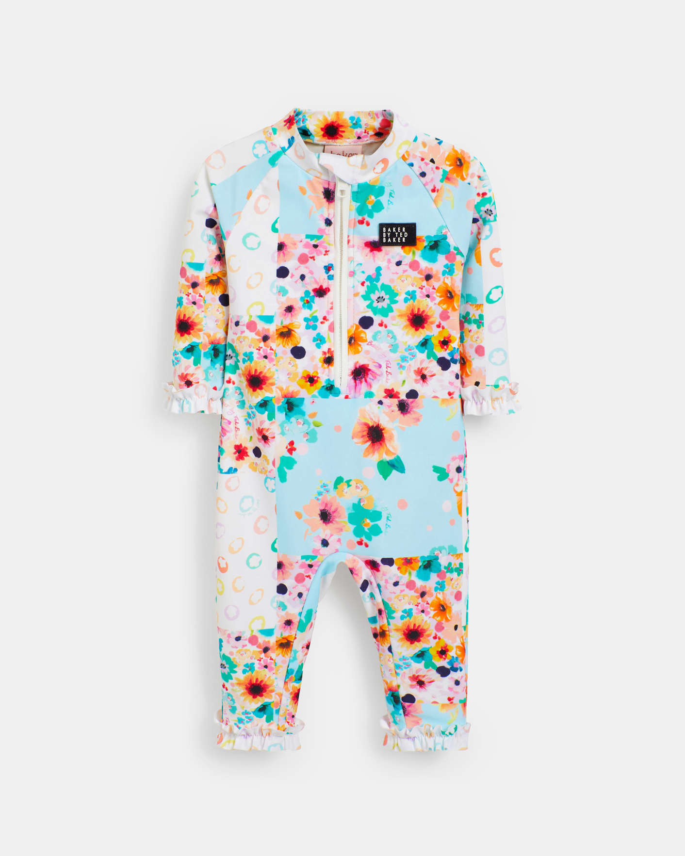 Gemischt Long Sleeve Printed Sunsafe Suit With Hat Ted Baker