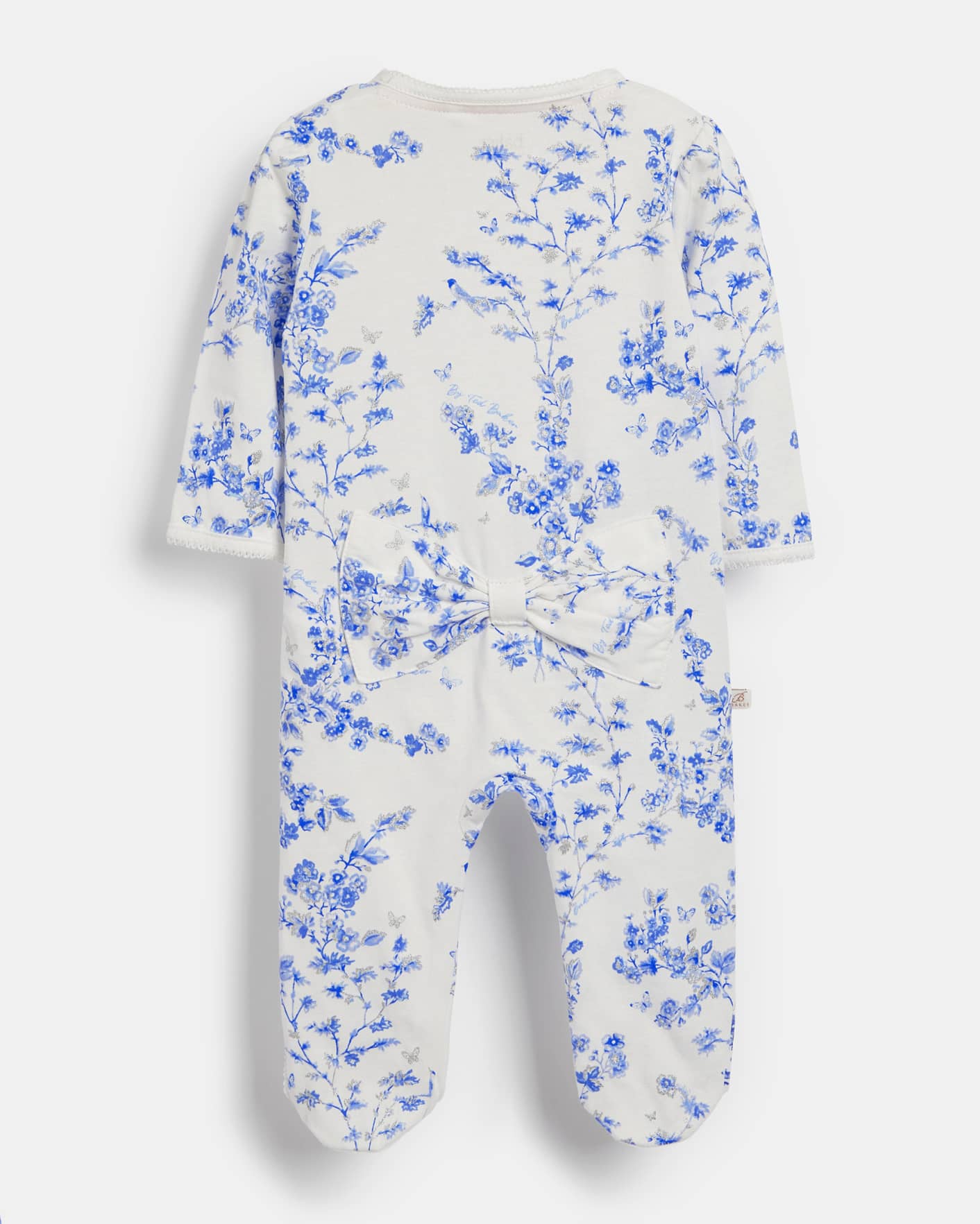 Weiß All Over Printed Sleepsuit Ted Baker