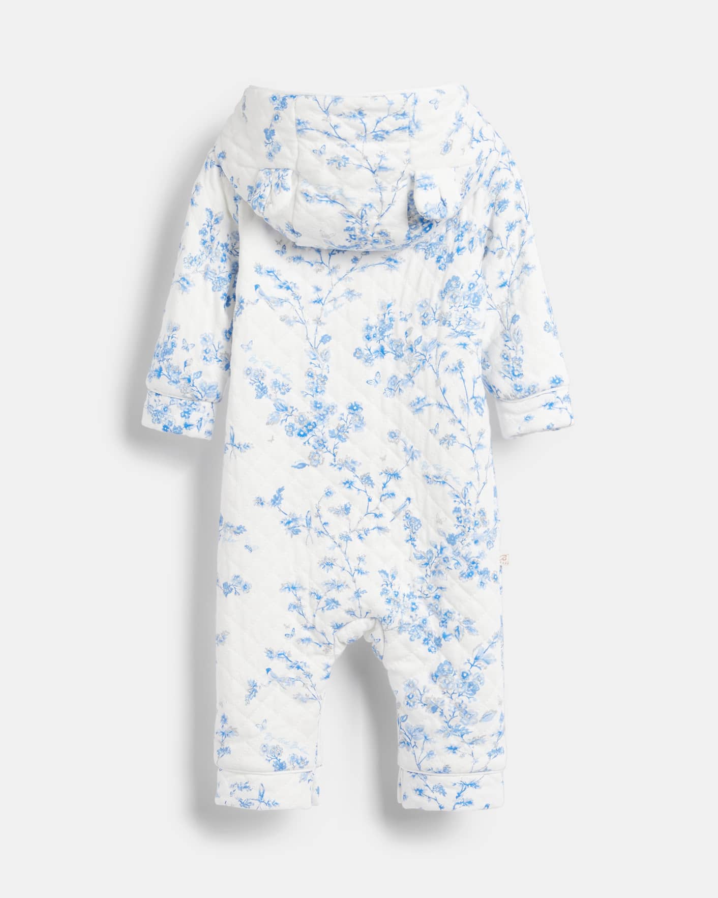 White Printed Quilted Snuggle Suit Ted Baker