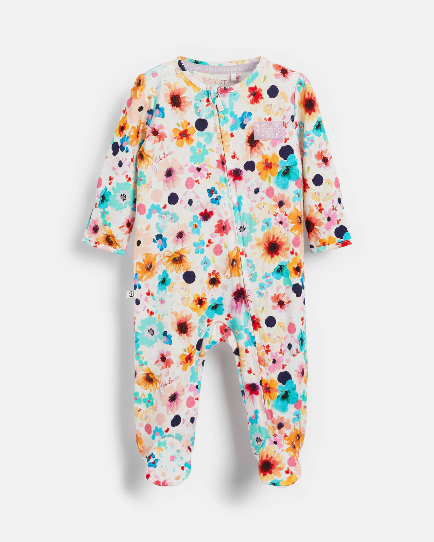 Multicoloured All Over Printed Sleepsuit Ted Baker