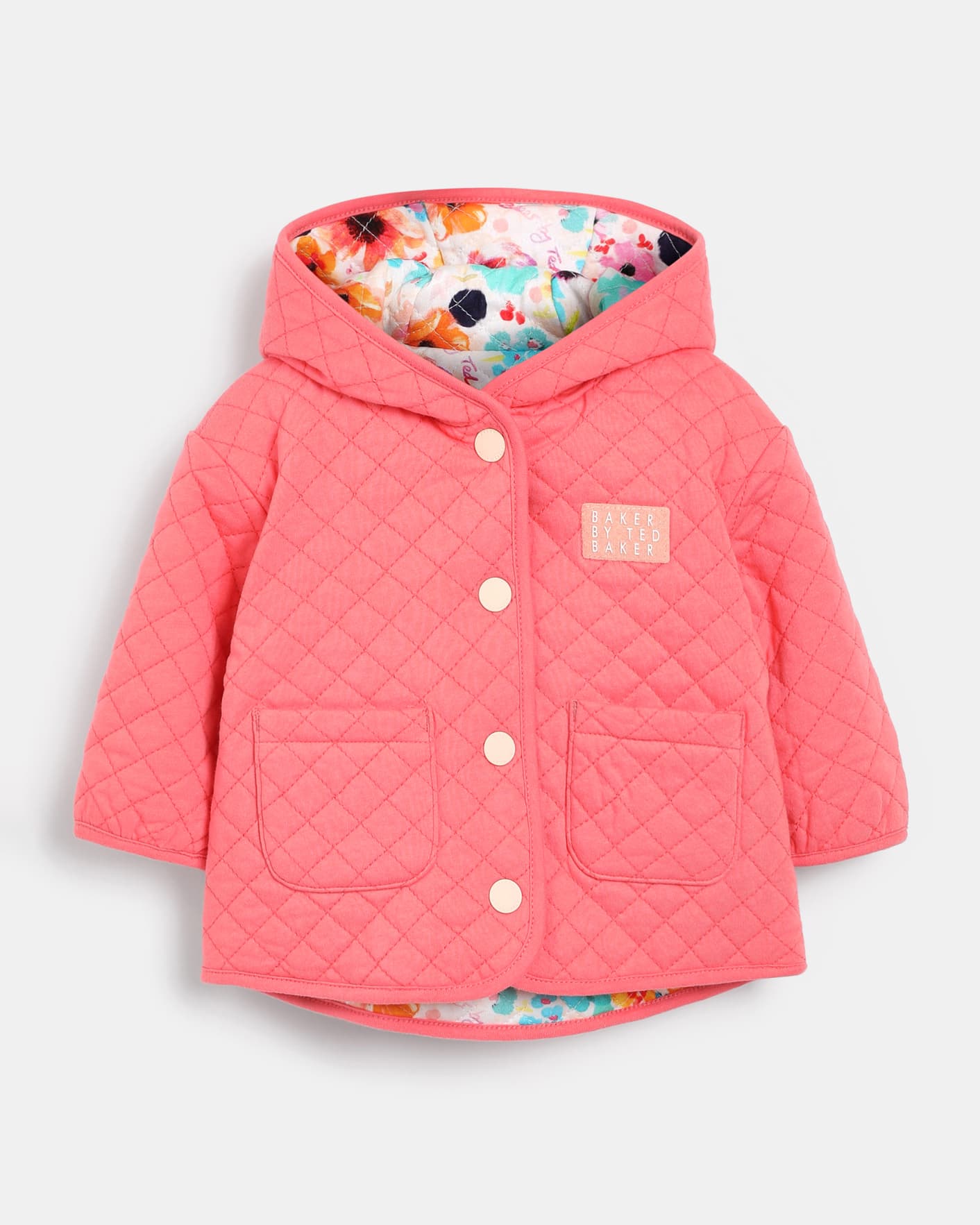 Multicoloured Reversible Printed Quilted Jacket Ted Baker