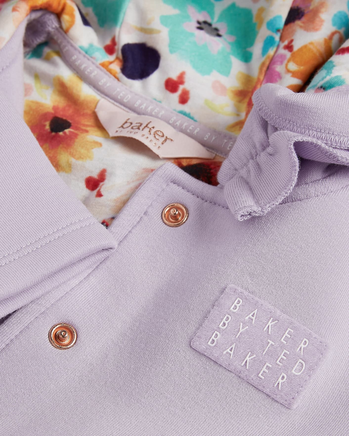 Lilac Frill Detail Hooded Jacket Ted Baker