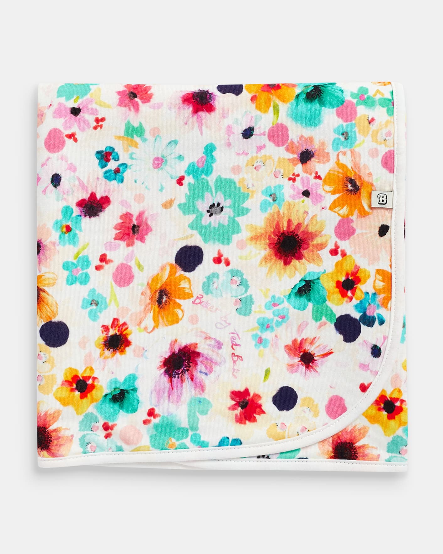 Multicoloured Bright Floral Printed Blanket Ted Baker