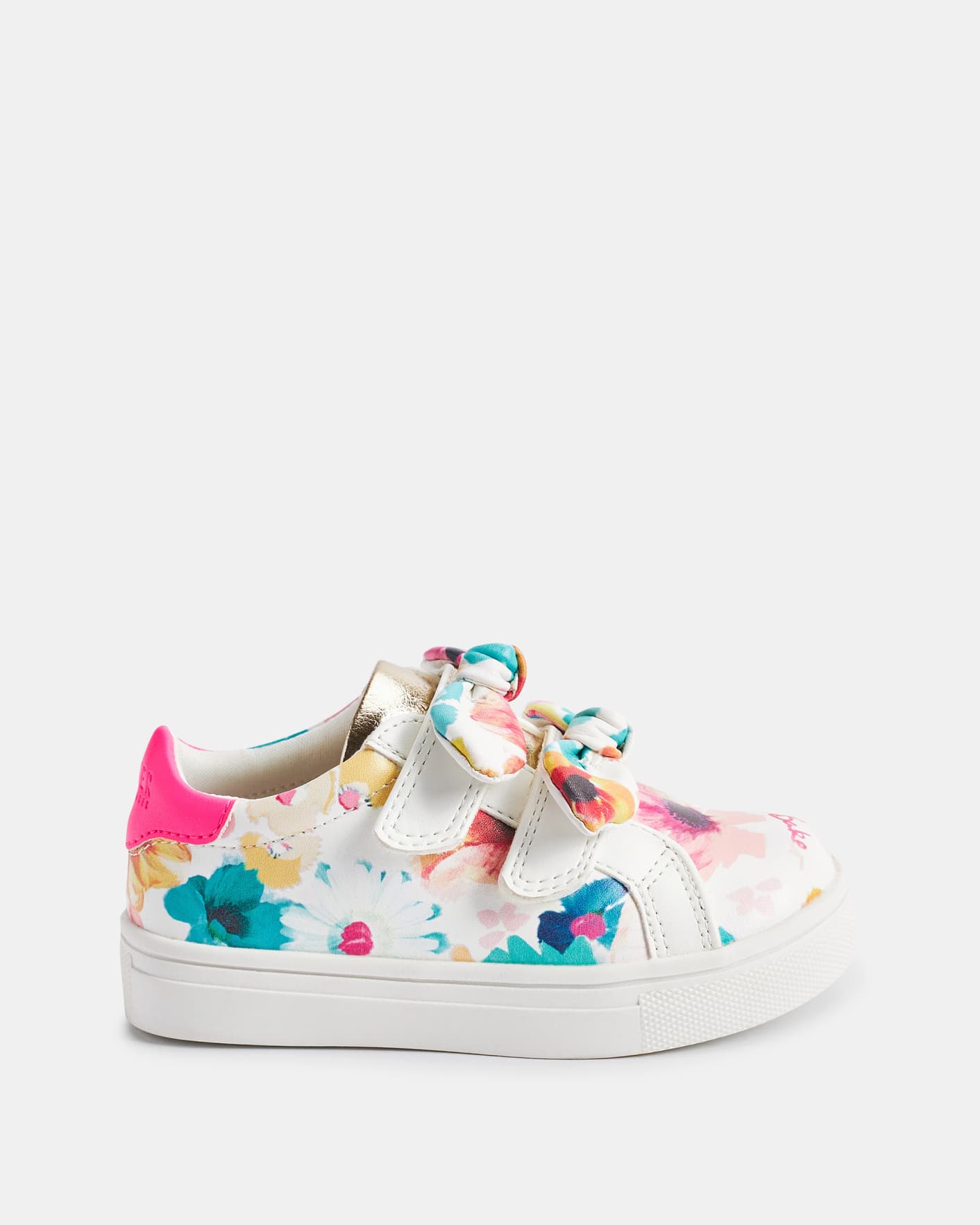 White Printed Trainer With Knot Bow Detail Ted Baker