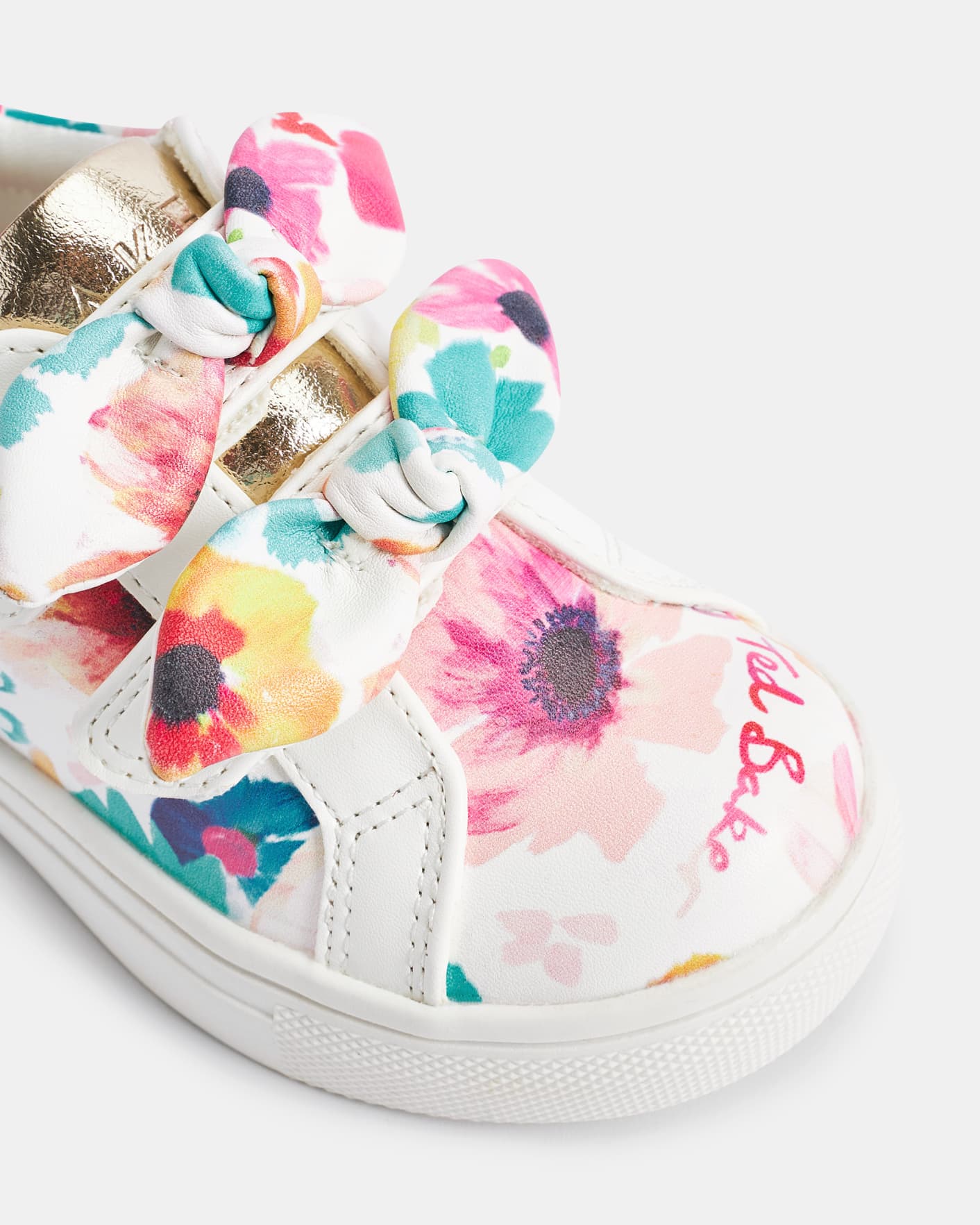 Weiß Printed Trainer With Knot Bow Detail Ted Baker