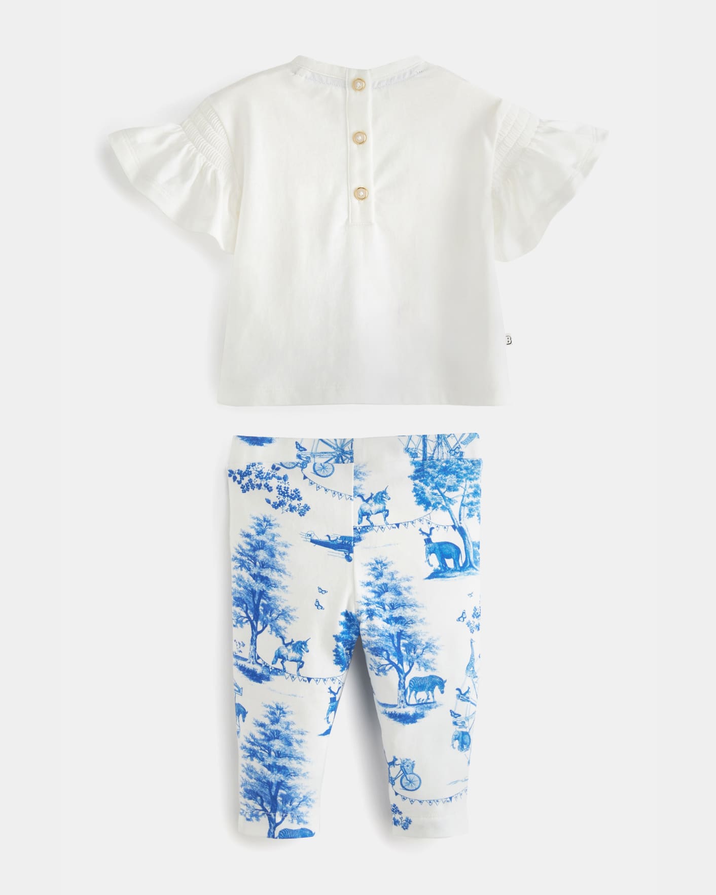 Azul Graphic Top And Printed Leggings Set Ted Baker
