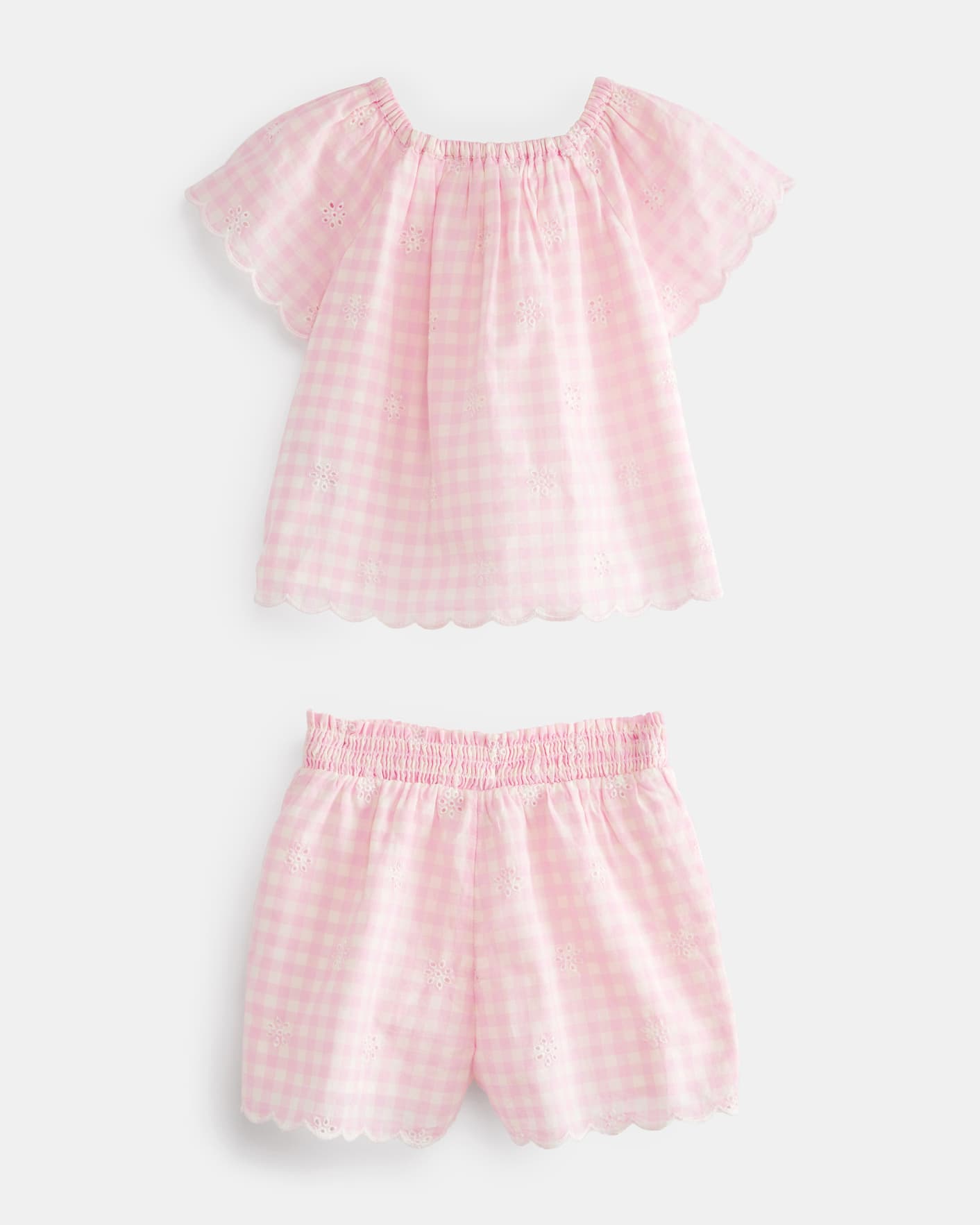 Pink Printed Top And Shorts Set Ted Baker