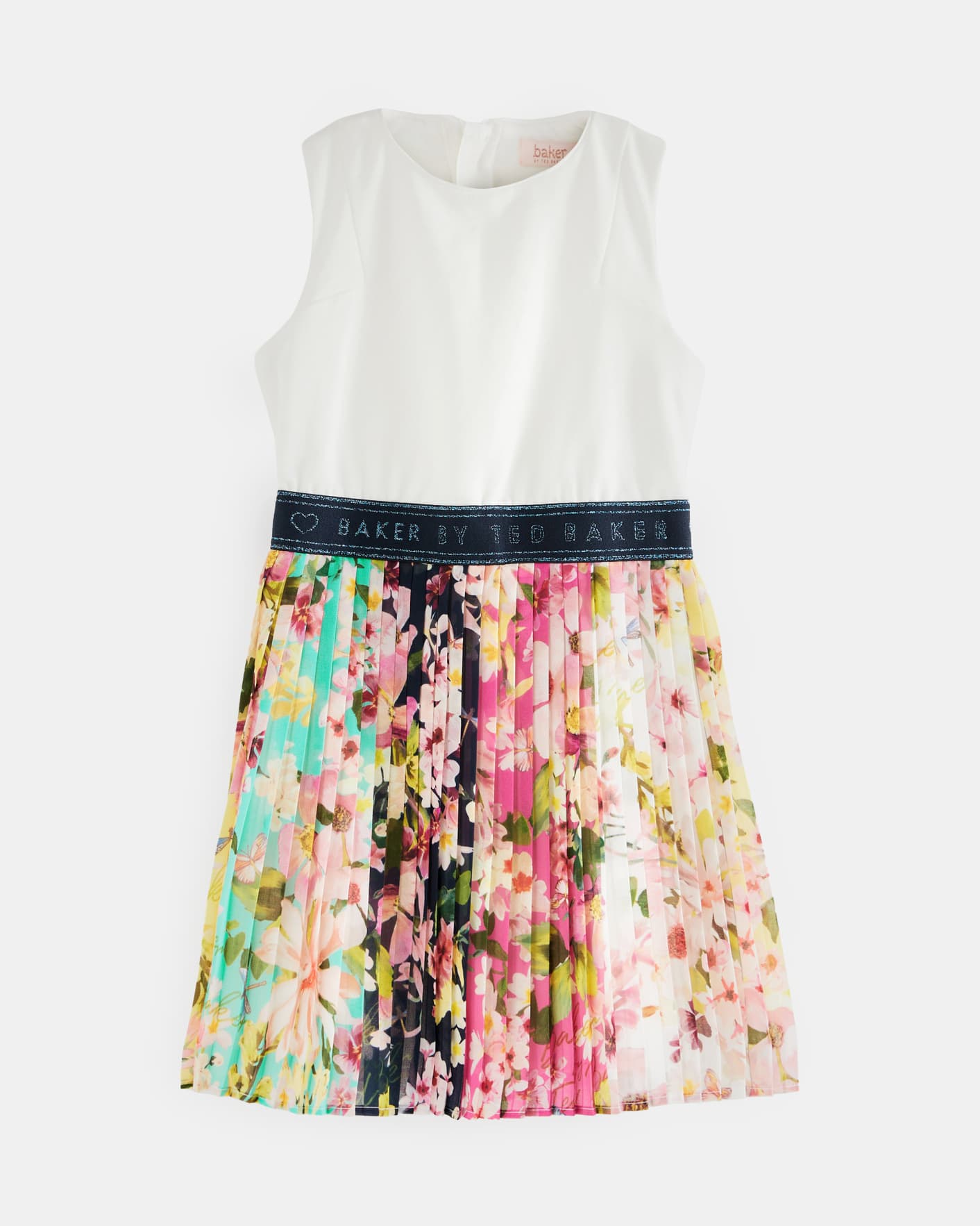 Multicoloured Pleated Floral Dress Ted Baker