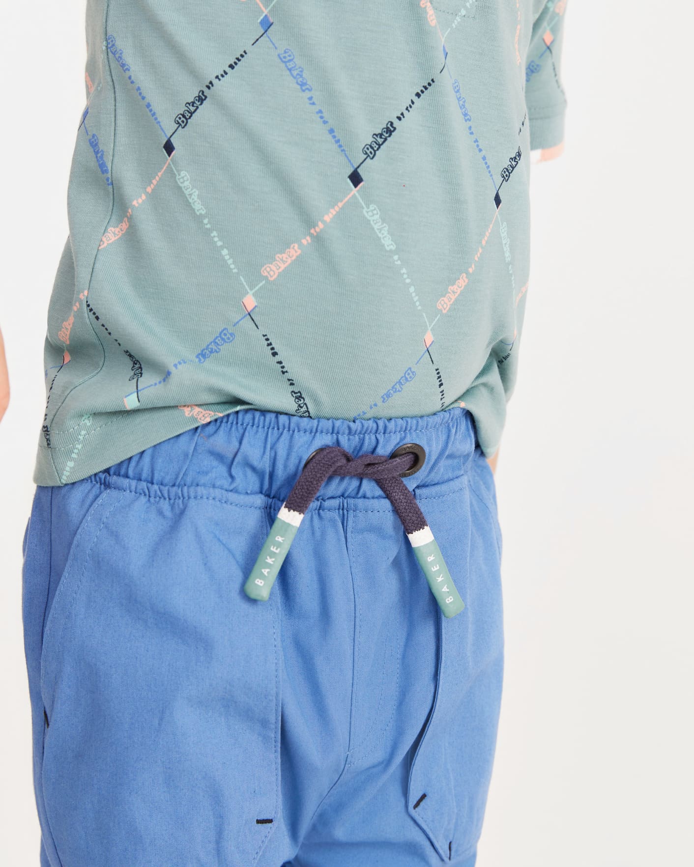 Blue Woven Trousers Ted Baker