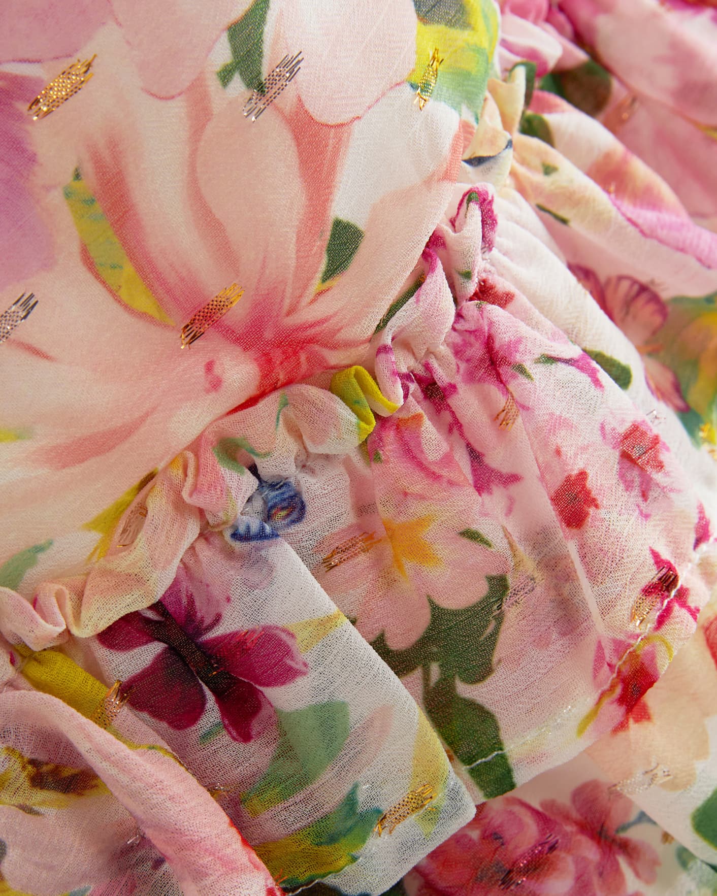 Blanc Floral Printed Long Sleeve Dress Ted Baker