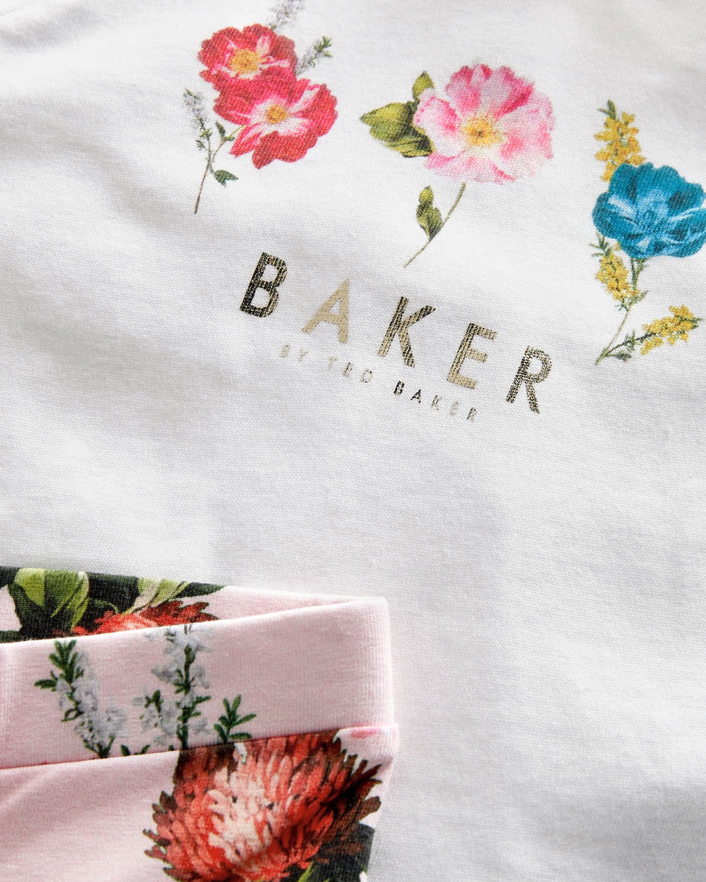 Pink Floral Top and Leggings Set Ted Baker