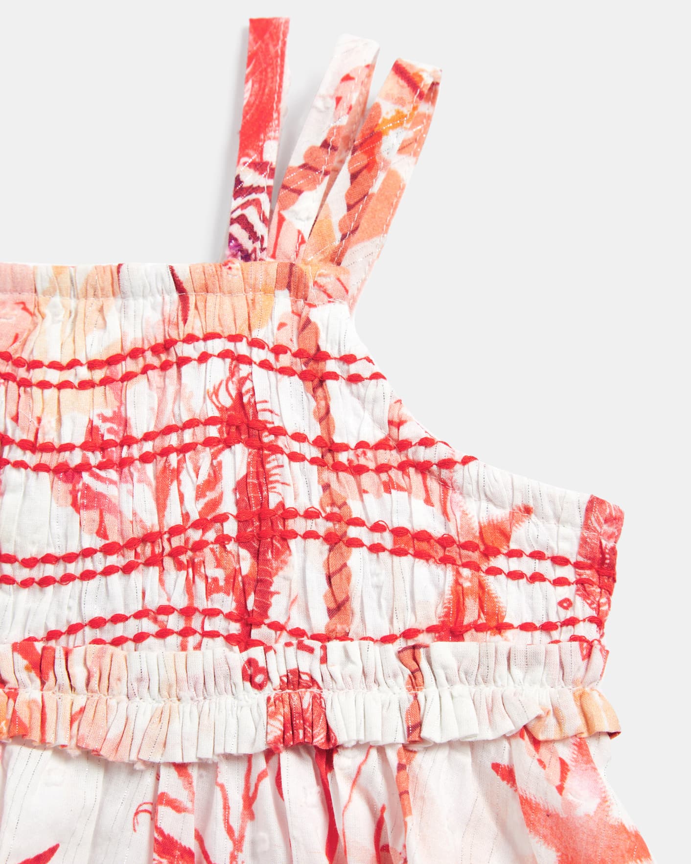 Corail Robe à bretelles avec imprimé coquillages & crustacés Ted Baker