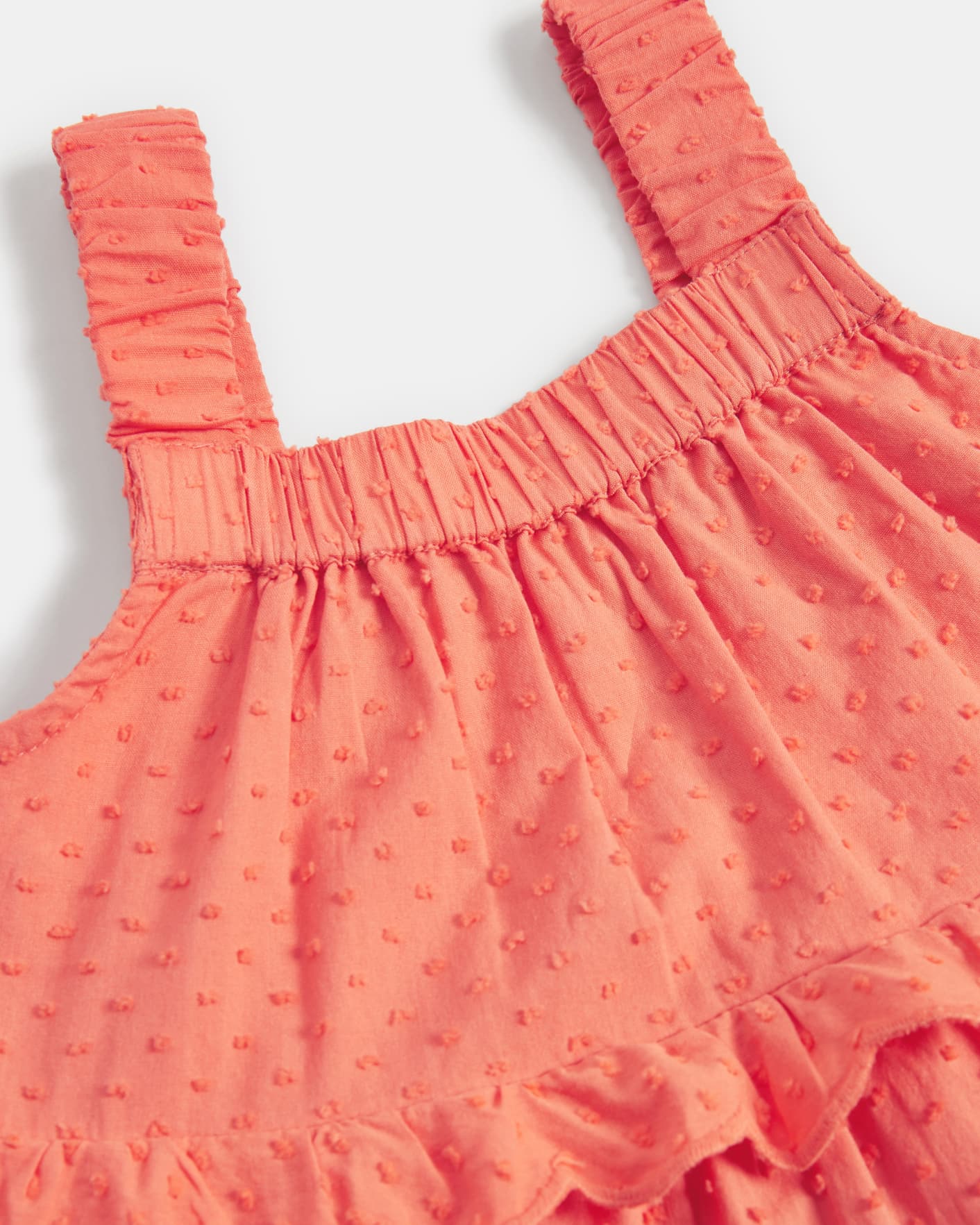 Coral Tiered Frilly Dress Ted Baker