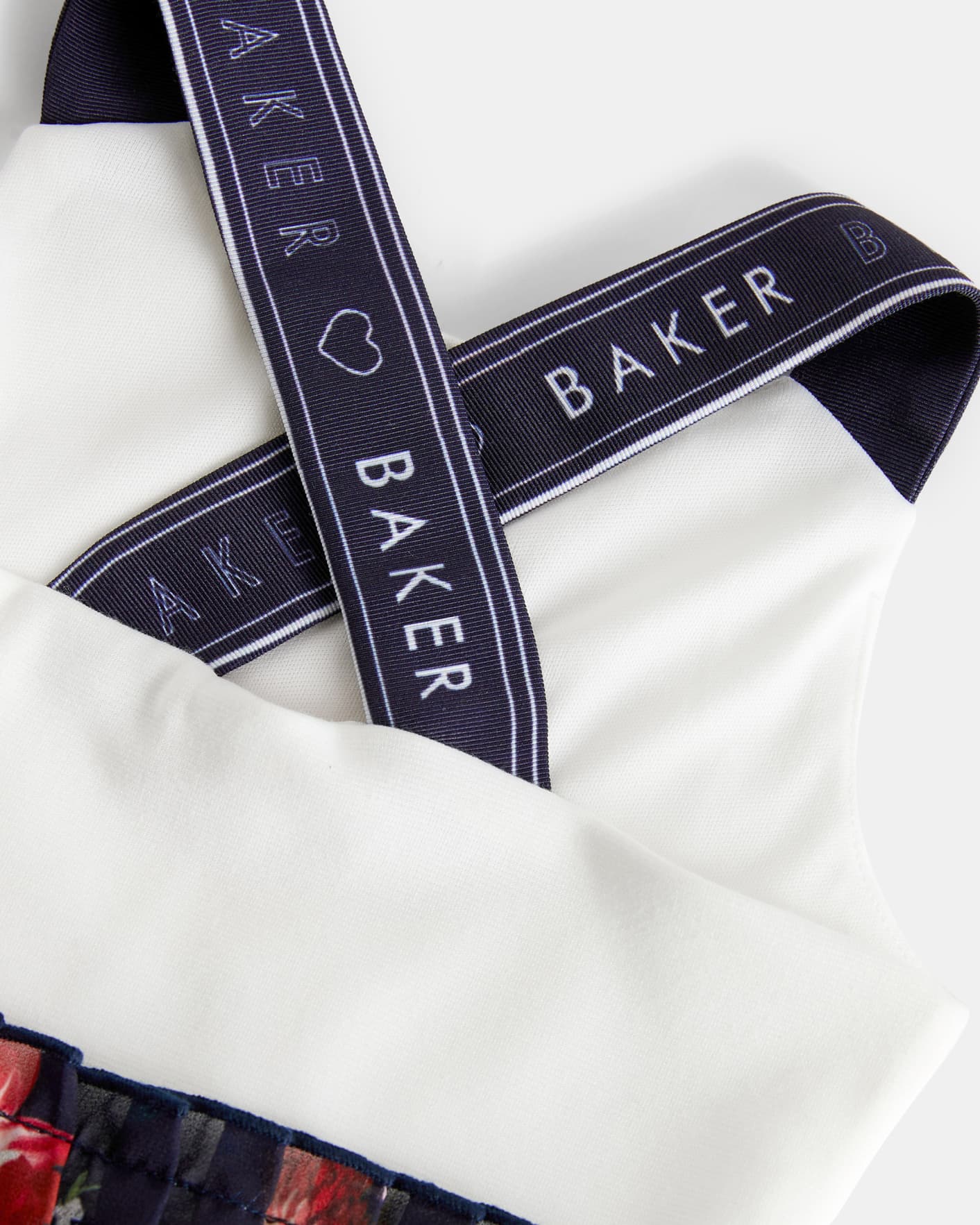 Marine Robe à bretelles avec jupe plissée florale Ted Baker