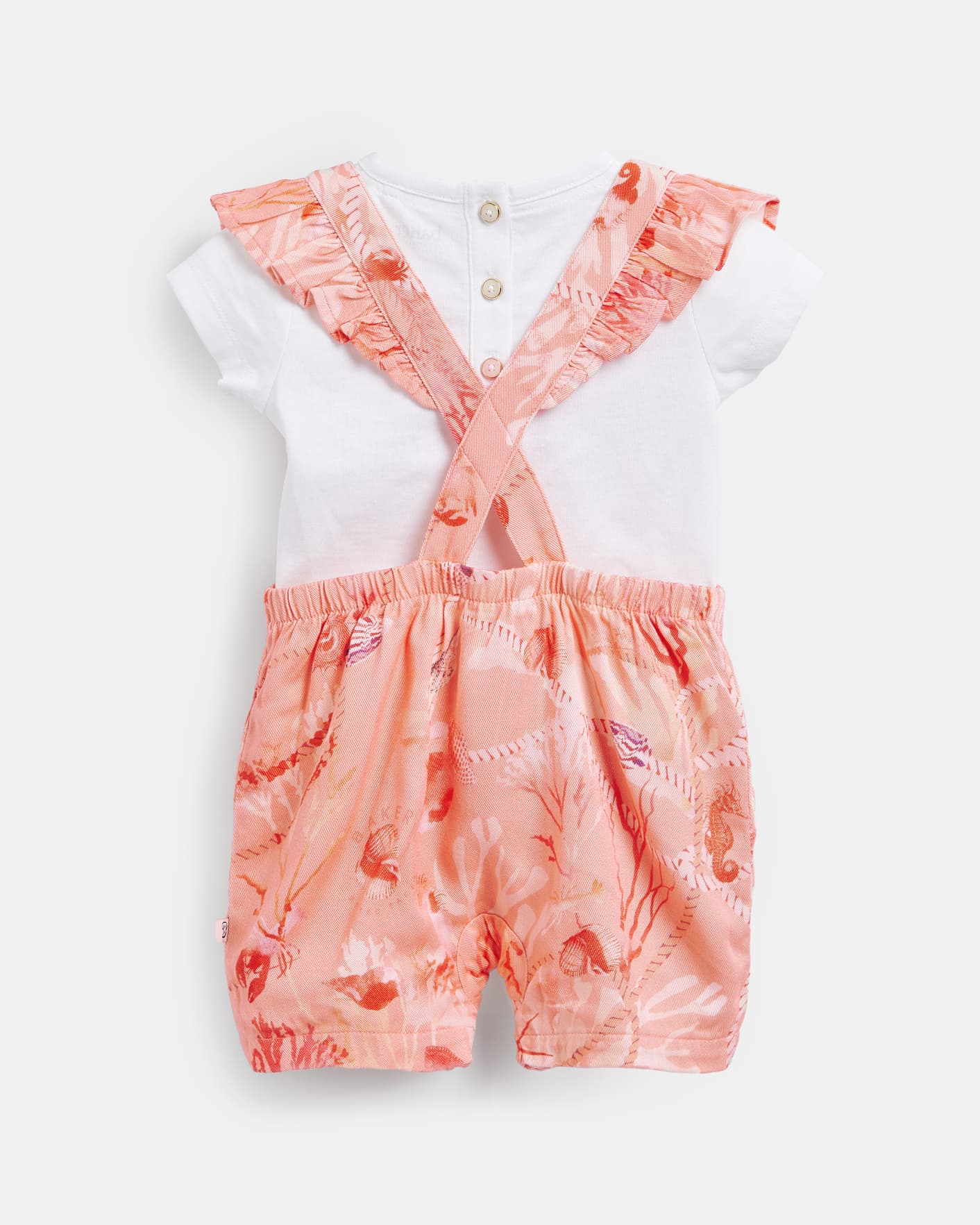 Coral Printed Playsuit With Tee Ted Baker