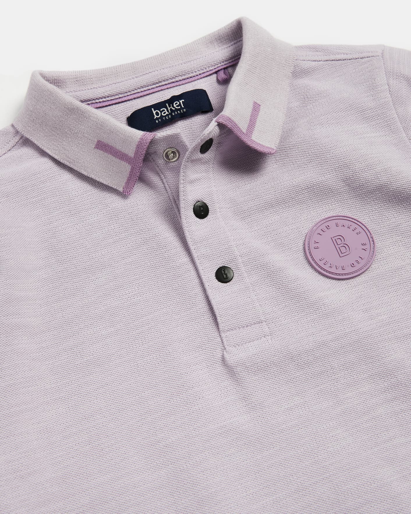 Lilac Pique Polo Shirt Ted Baker