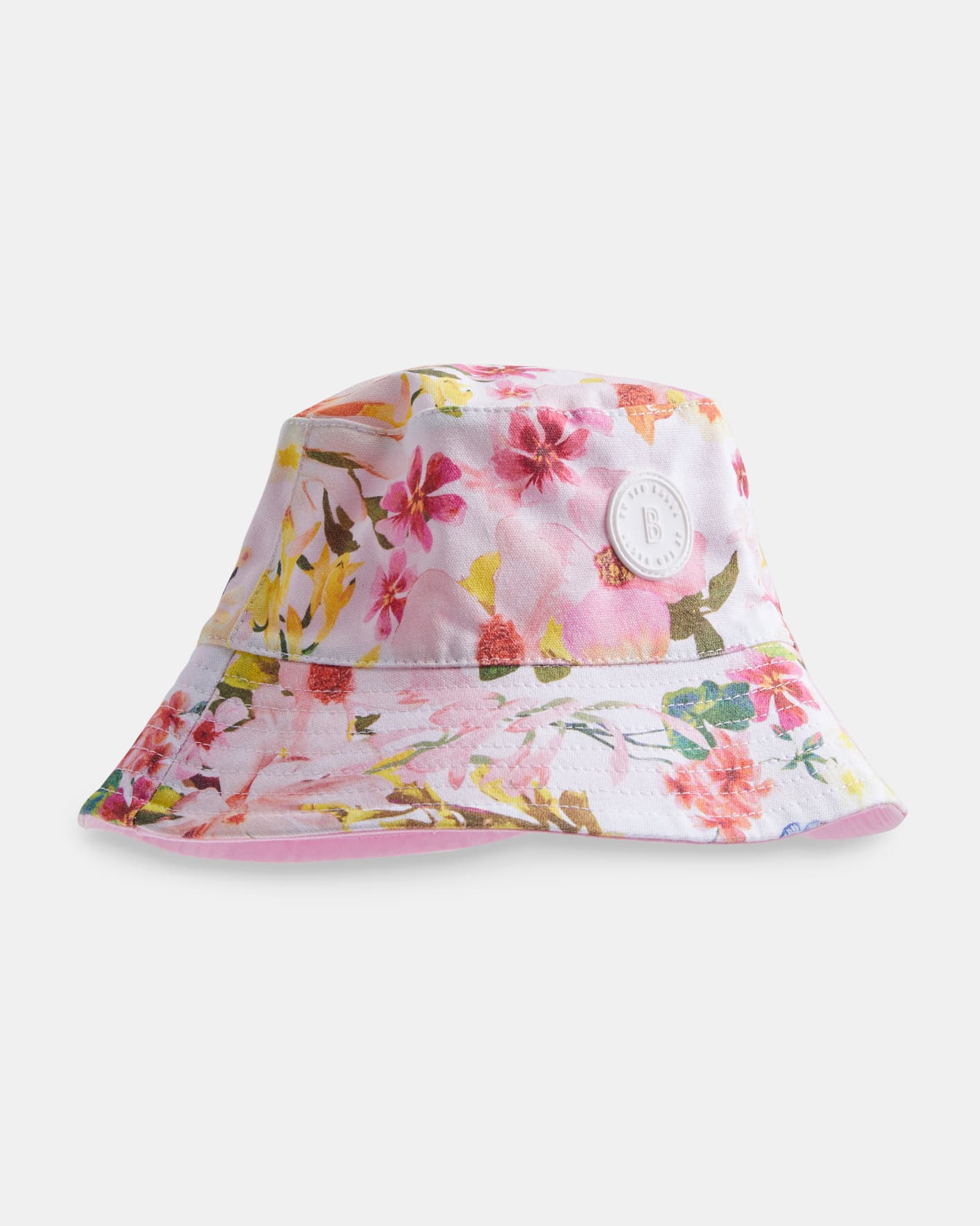 Rosa Umkehrbarer Hut mit Blumenmuster Ted Baker