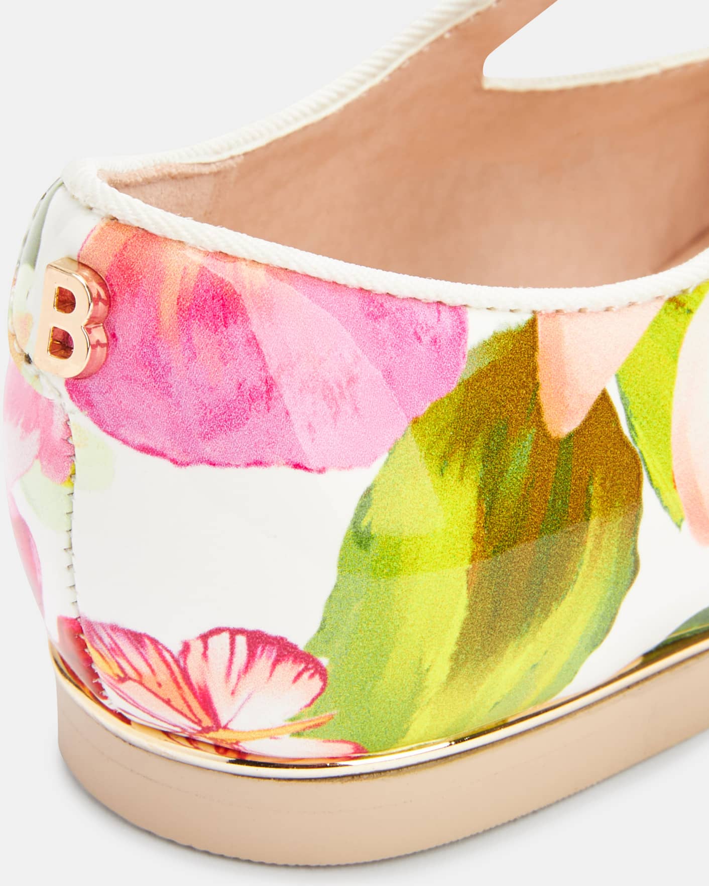 White M66038 Floral Bow Shoe Ted Baker