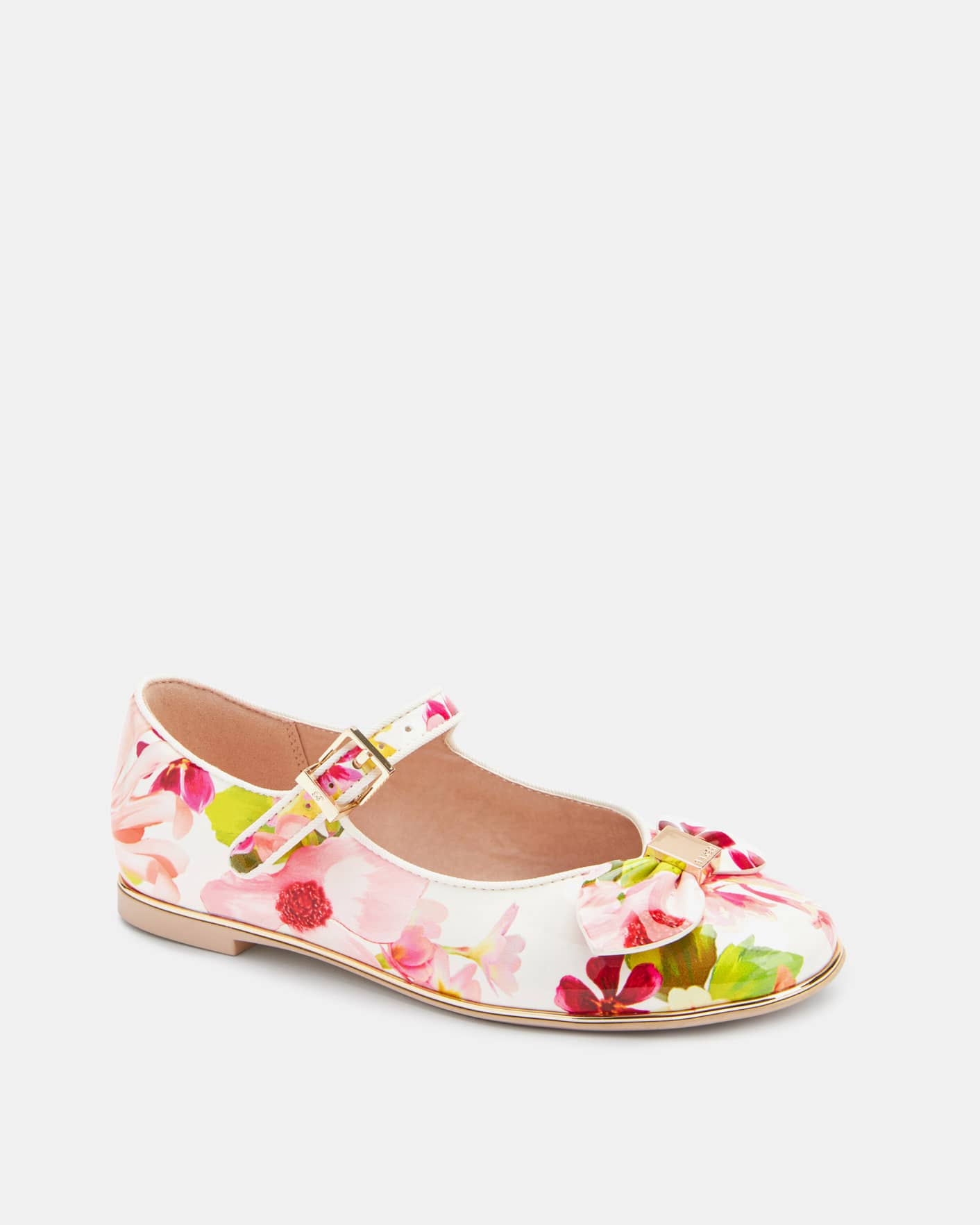 White M46286 Floral Bow Shoe Ted Baker