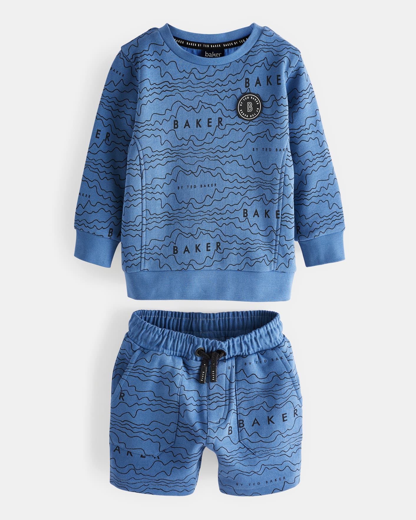 Blue All Over Print Sweat Set Ted Baker