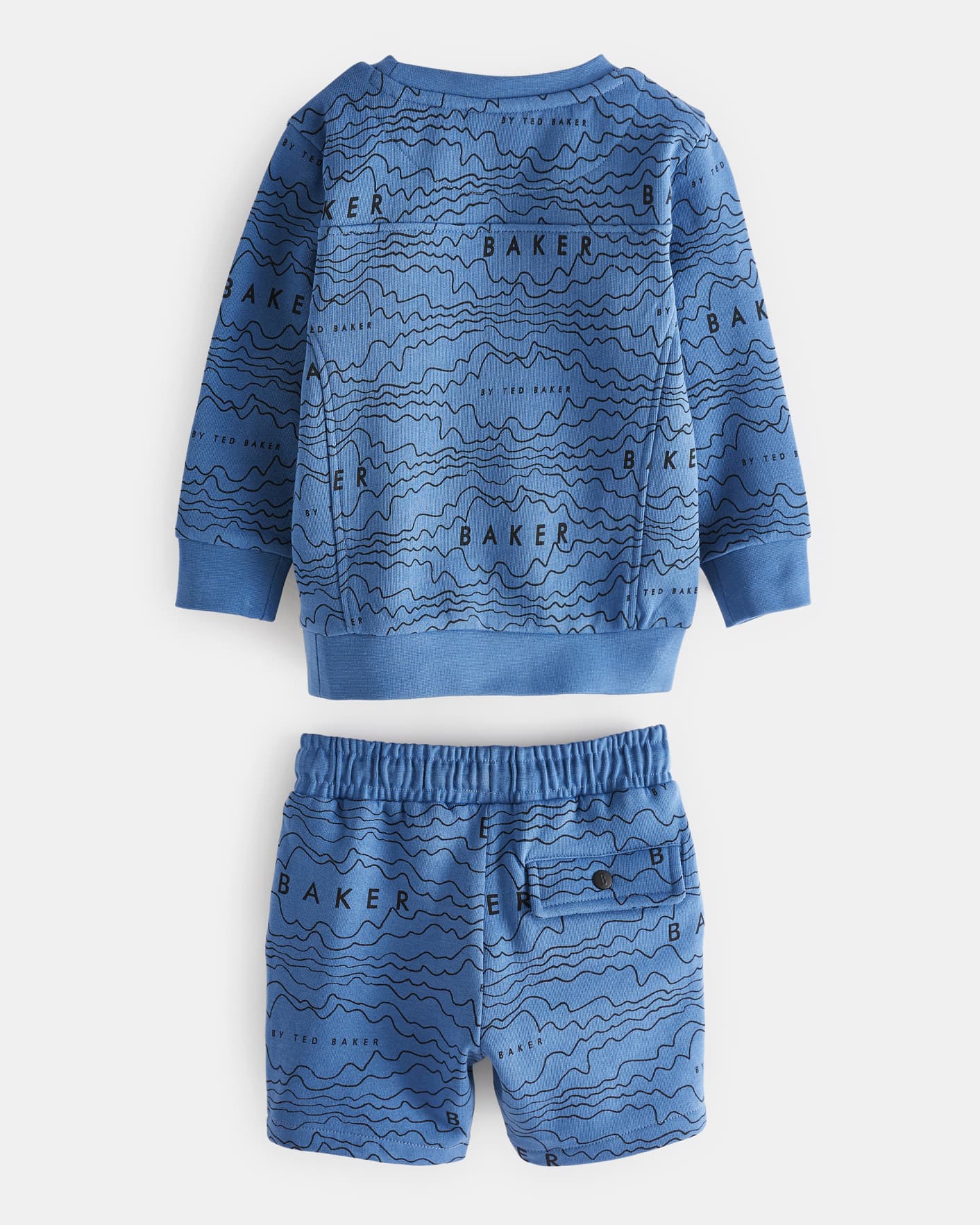 Blue All Over Print Sweat Set Ted Baker