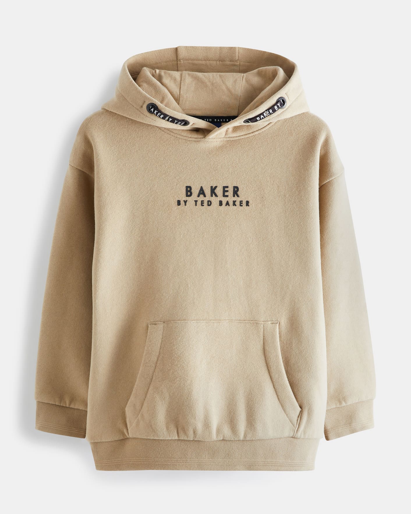 Natural Branded Cotton Hoodie Ted Baker