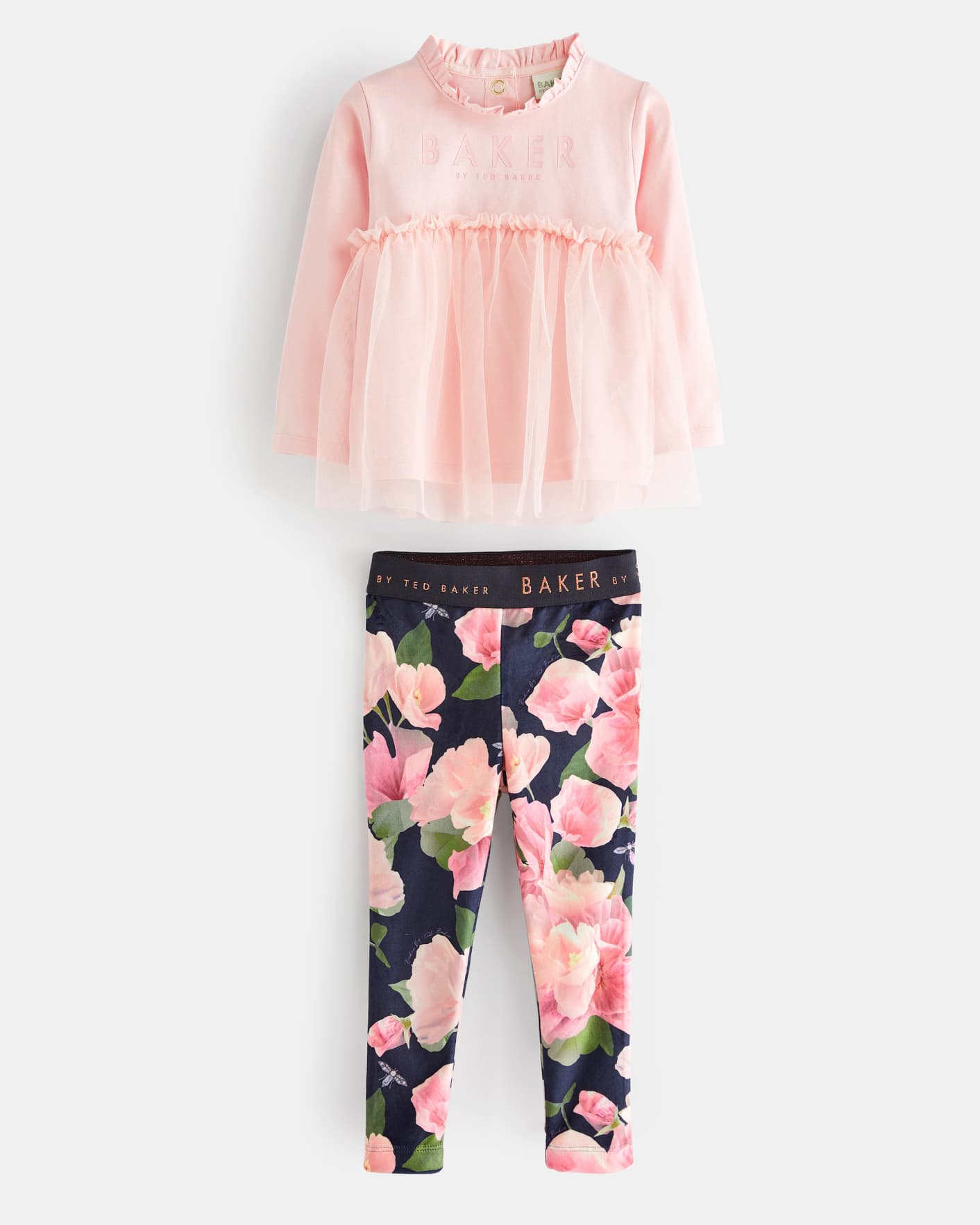 Terez Pink Floral DuoKnit Leggings – Dolls Kill