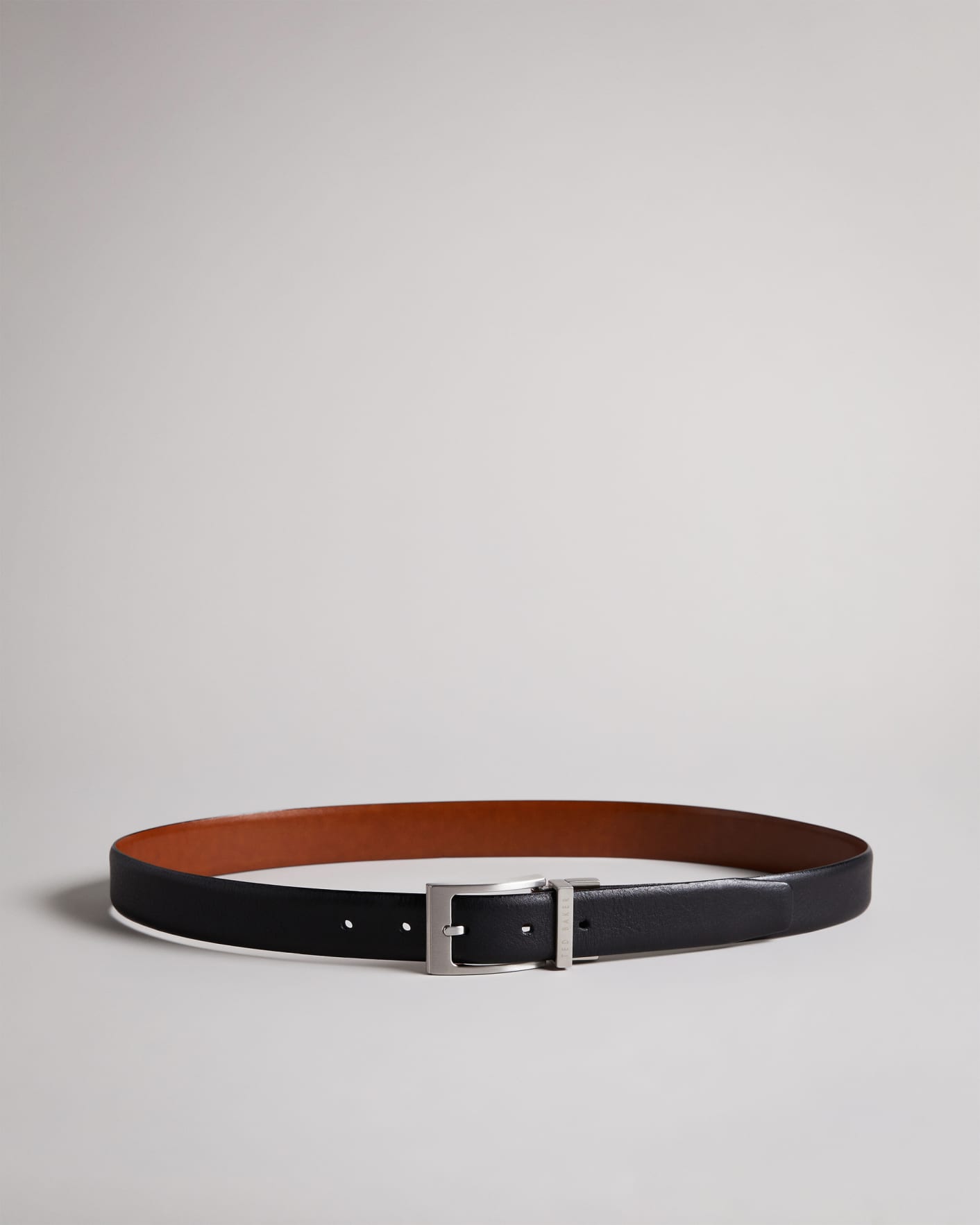 Black Reversible Leather Belt Ted Baker