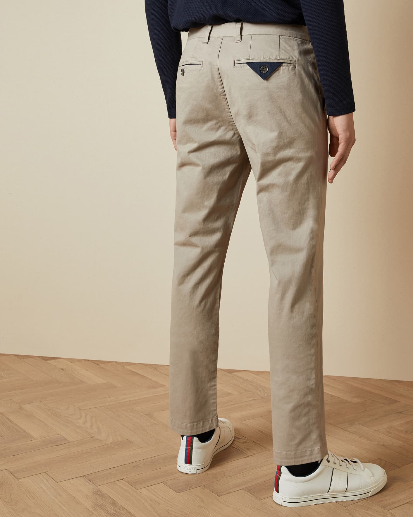 Stone Slim Fit Chinos Ted Baker