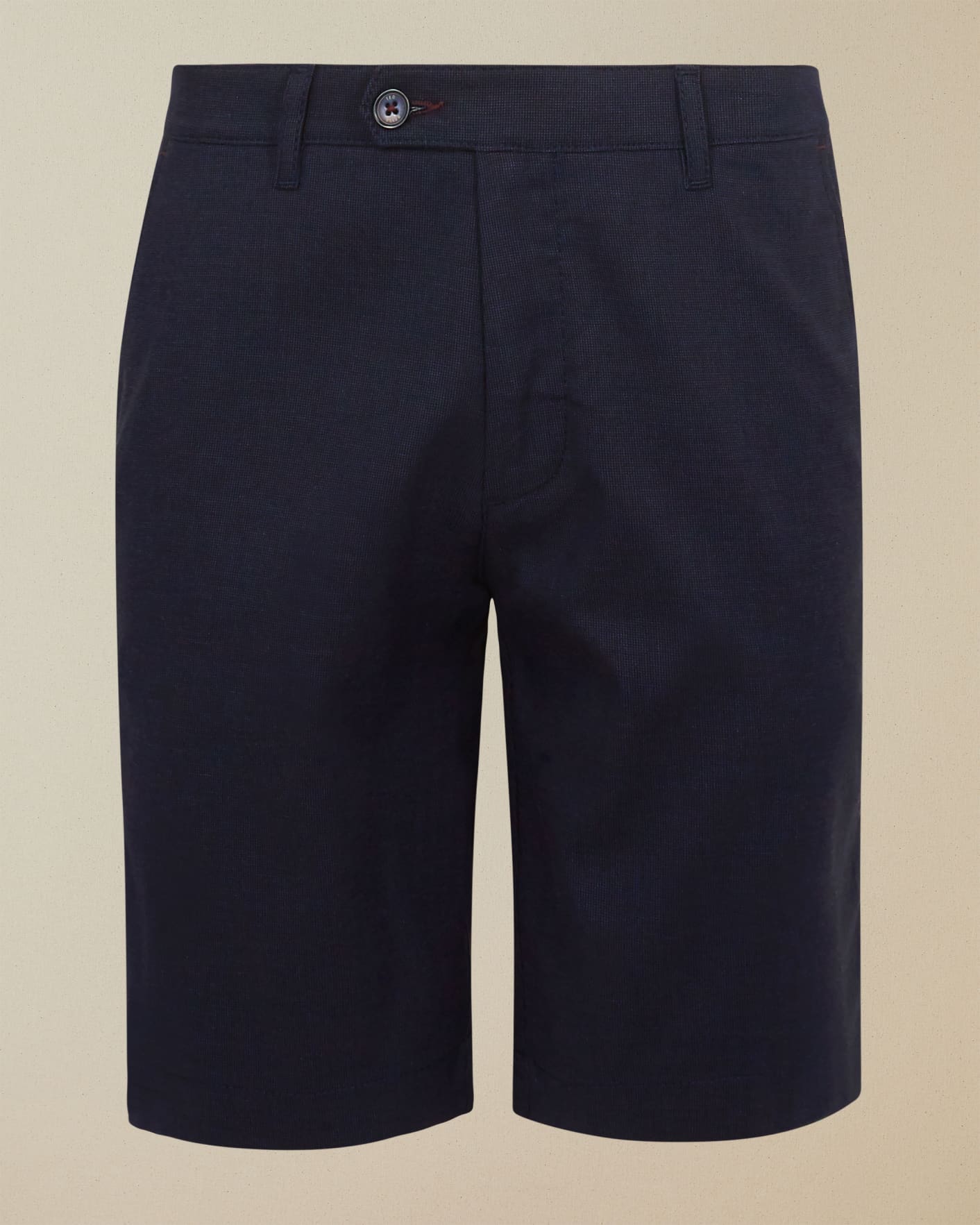 Navy Semi plain cotton shorts Ted Baker