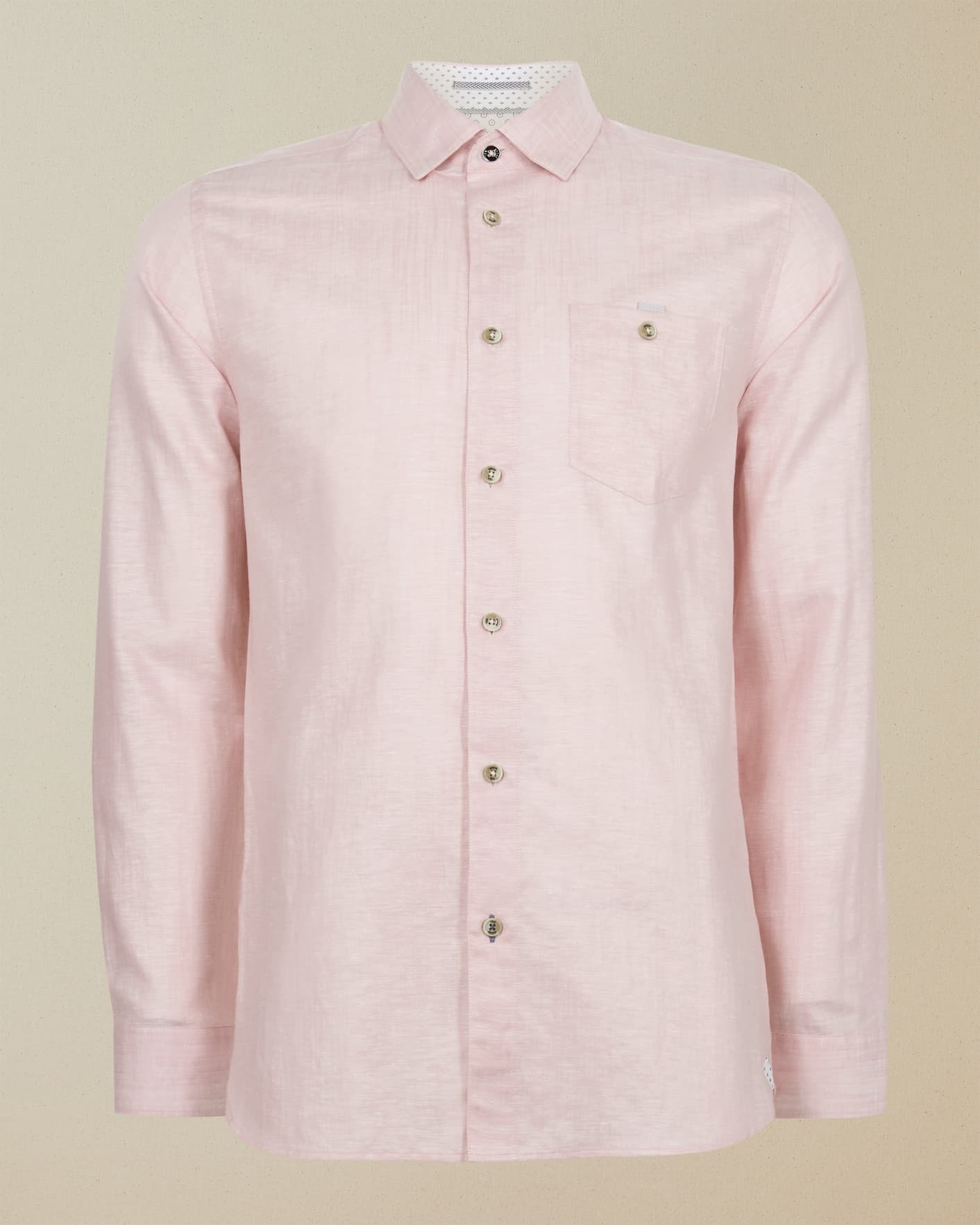 Pink Linen shirt Ted Baker