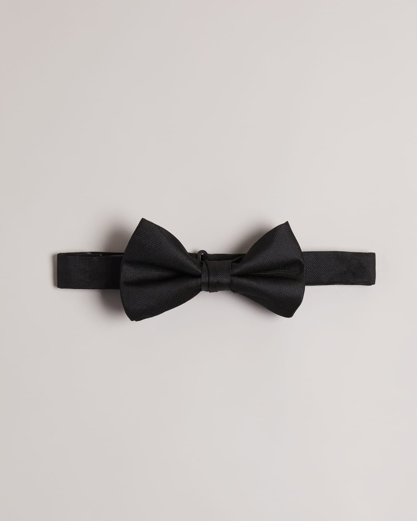 Black Plain silk bow tie Ted Baker