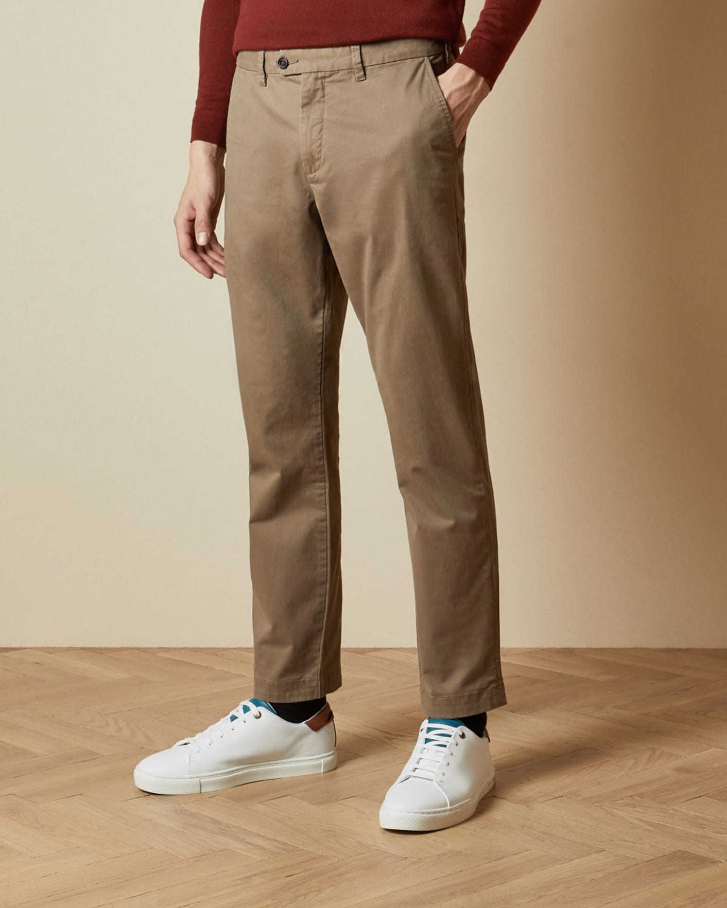 Natural Classic Fit Chinos Ted Baker