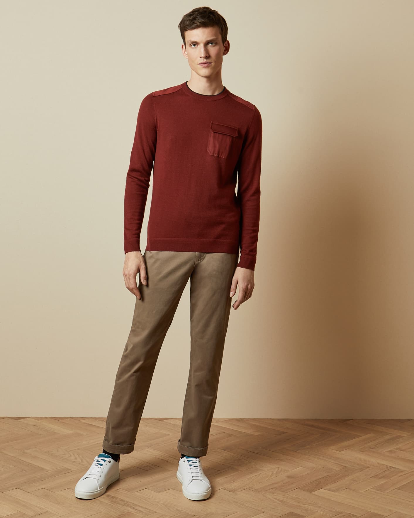 Natural Chinos Classic Fit Ted Baker