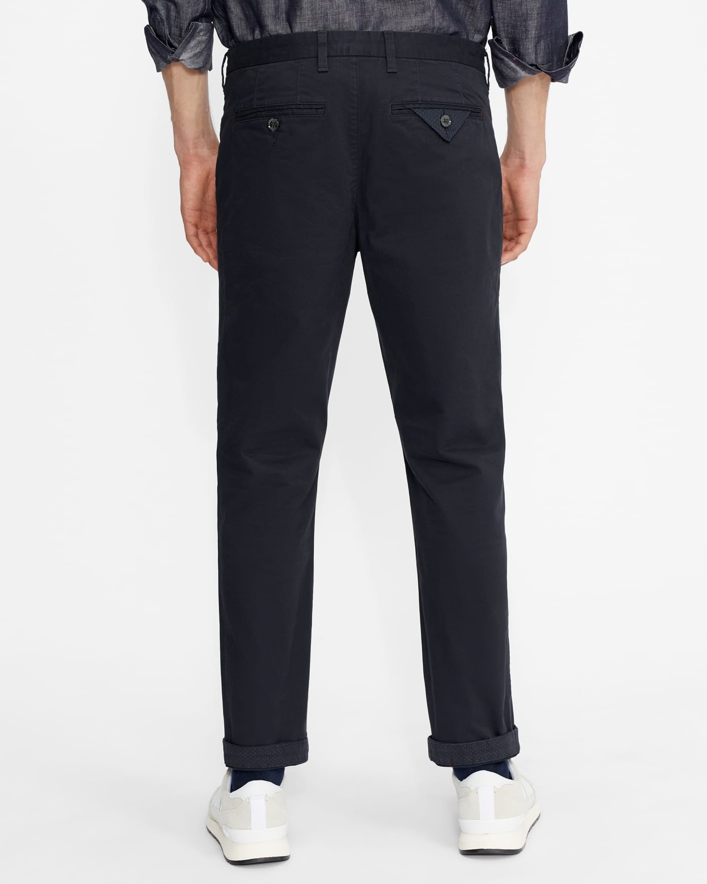 Navy Classic Fit Chinos Ted Baker