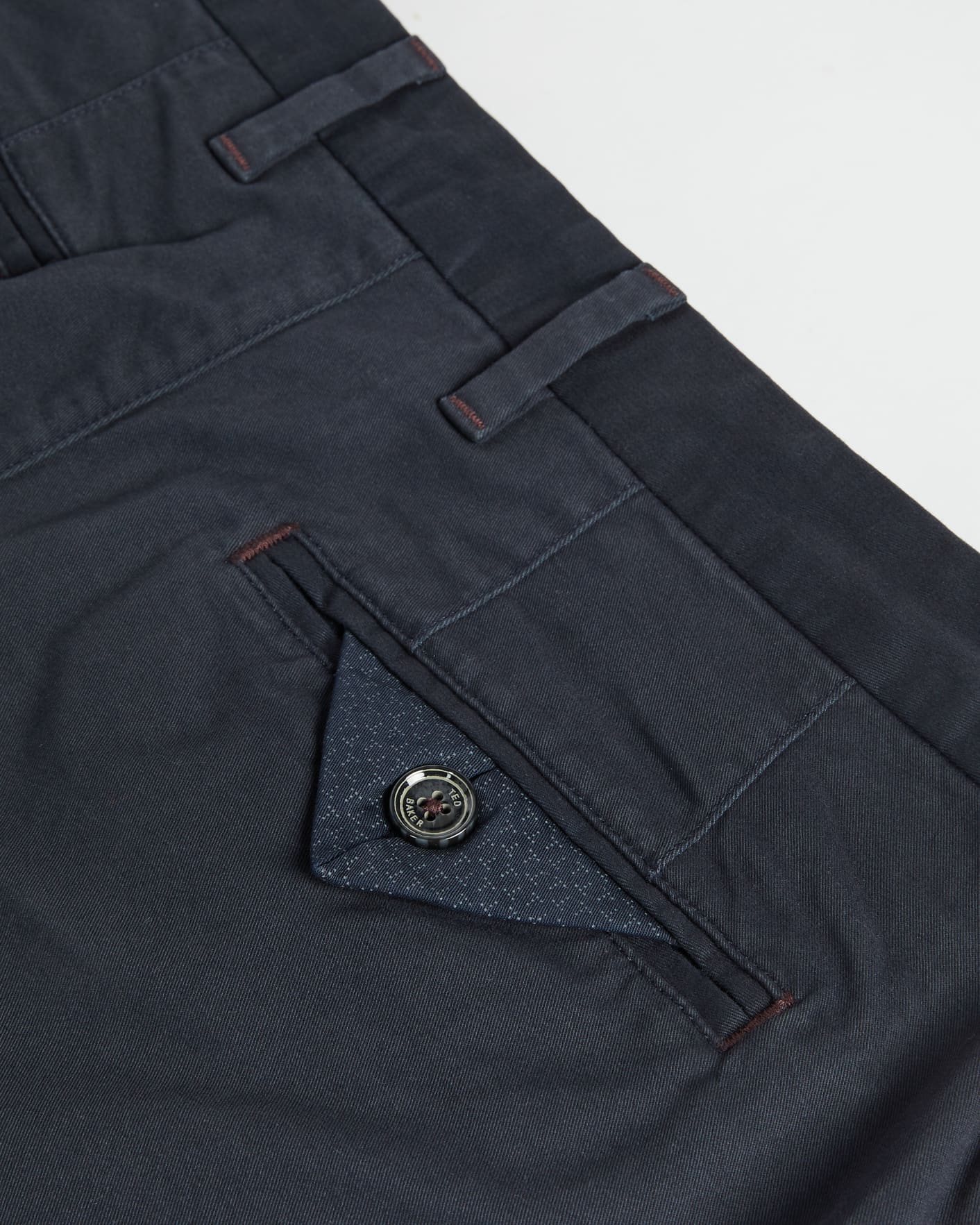 Navy Classic Fit Chinos Ted Baker