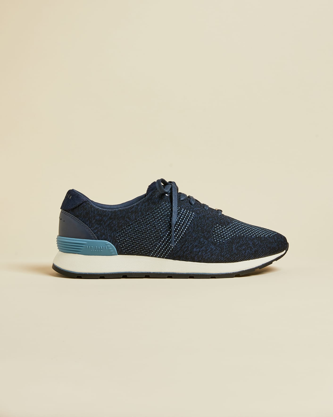 Navy Knitted Trainers Ted Baker