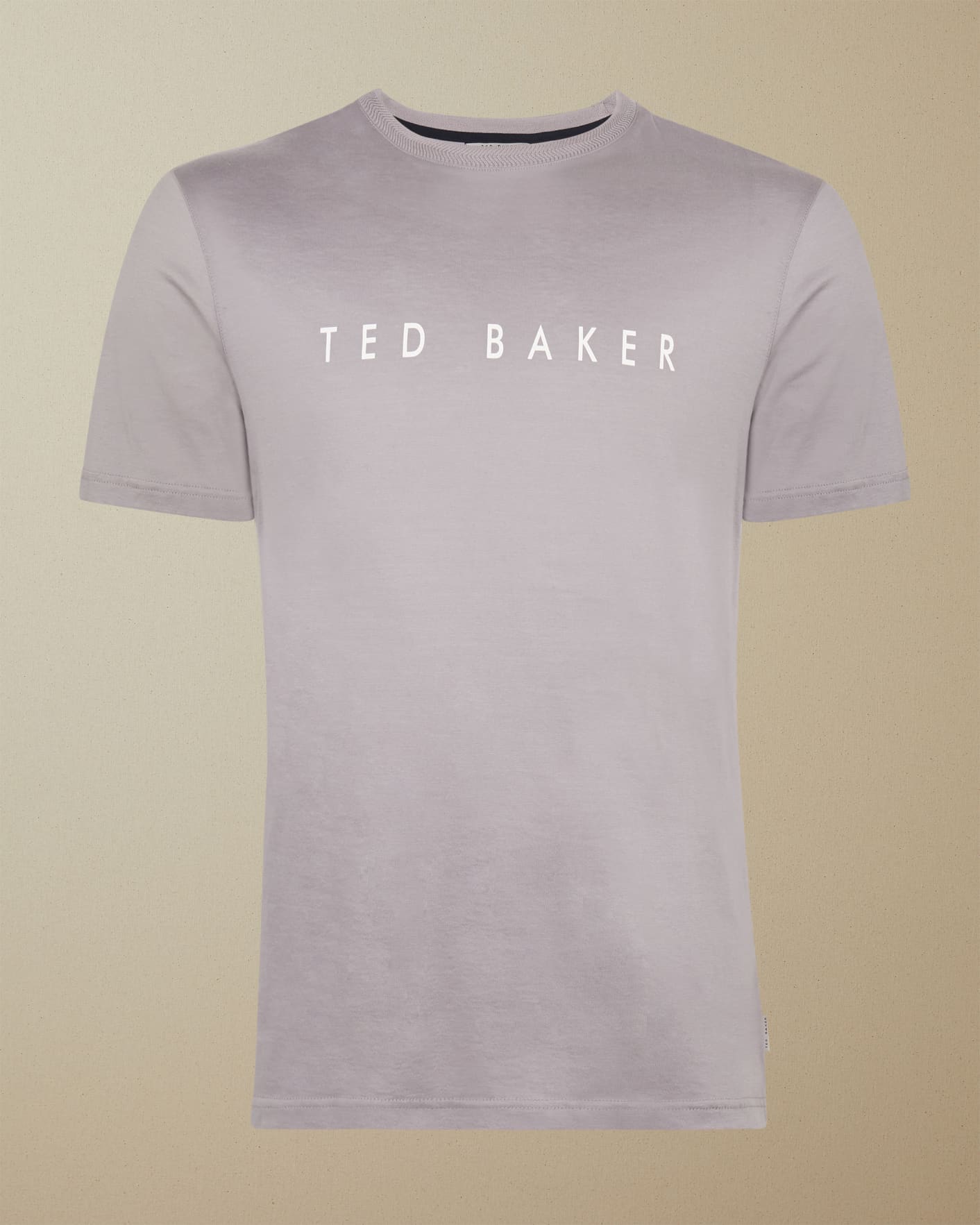 Lilac Logo Cotton T Shirt Ted Baker