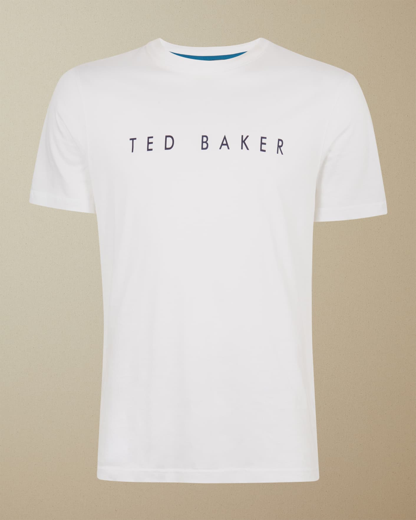 White Logo Cotton T Shirt Ted Baker