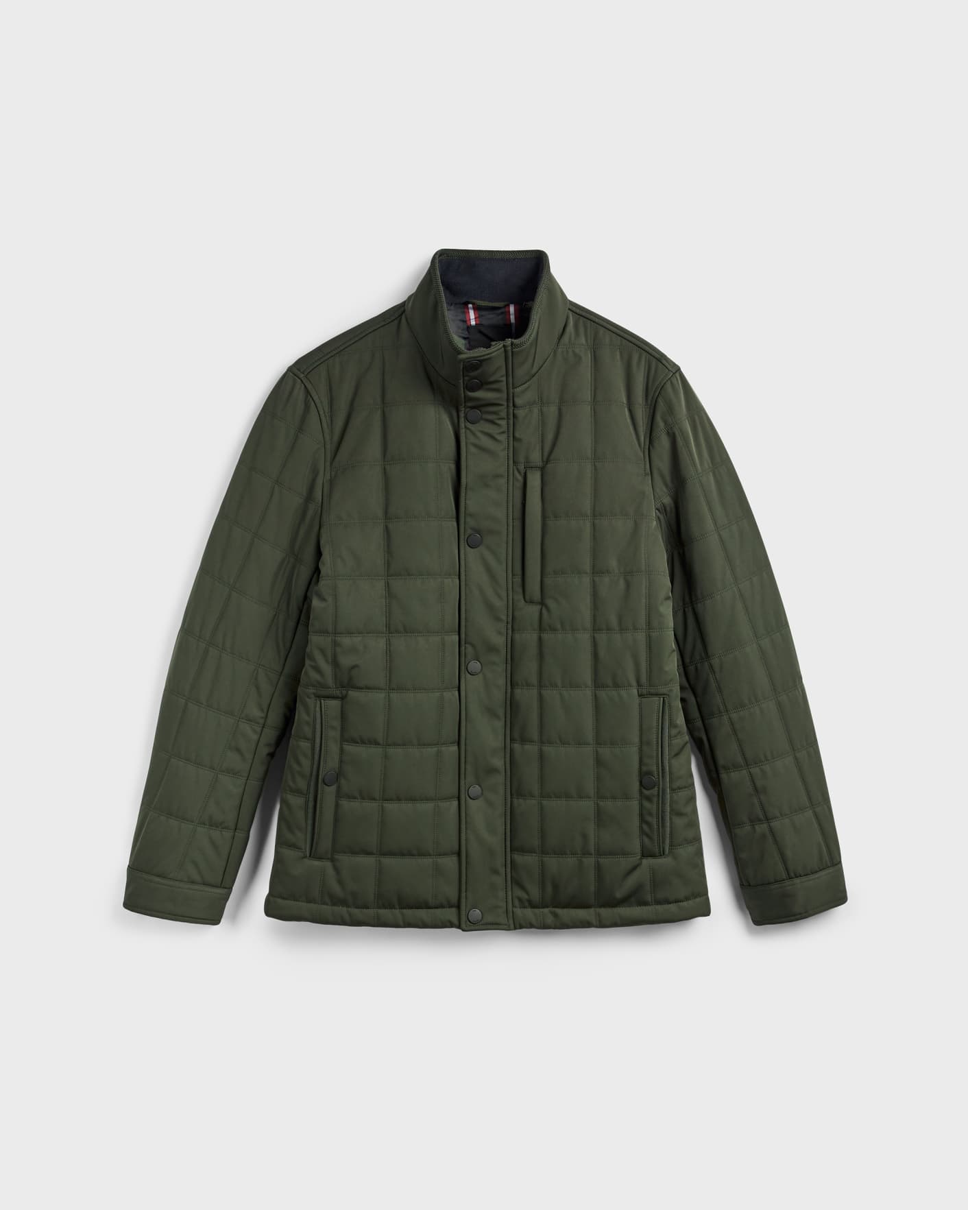 Khaki Quilted Jacket Ted Baker