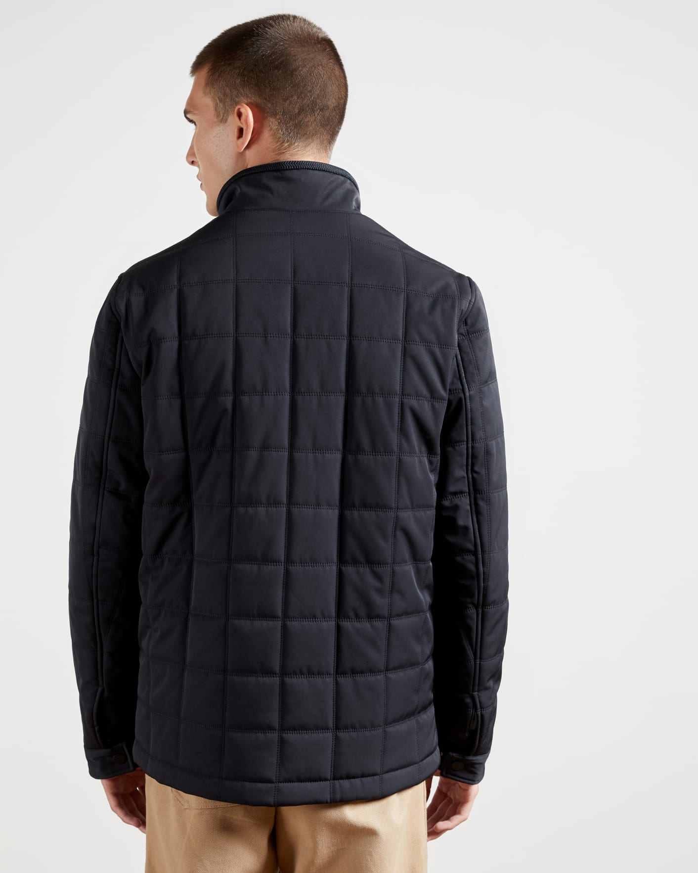 Navy Quilted Jacket Ted Baker